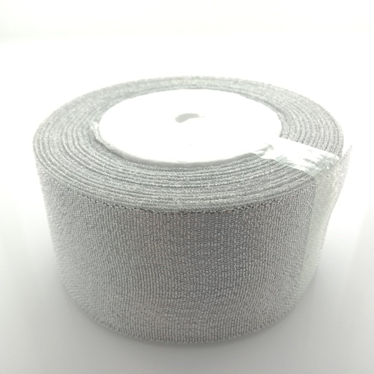 6mm-50mm Gold Silver Ribbon 22m Wedding Christmas Decoration Gift Wrapping Craft - Silver 50mm - Asia Sell