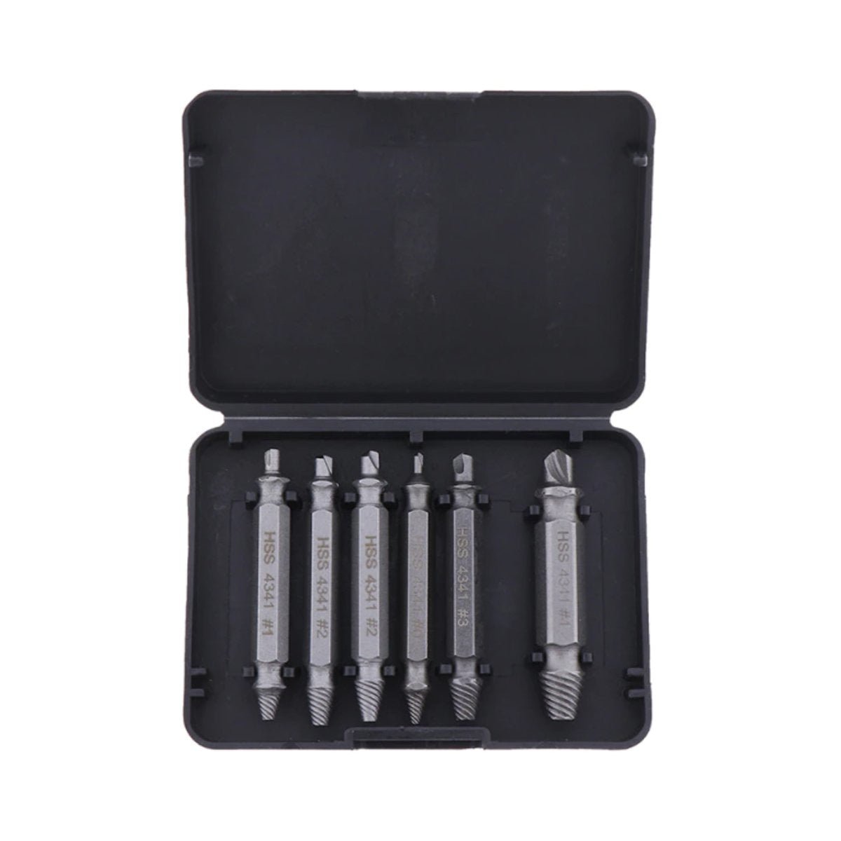 6pcs Broken Bolt Damaged Screw Remover Extractor Drill Bits Stud Reverse Tool - - Asia Sell