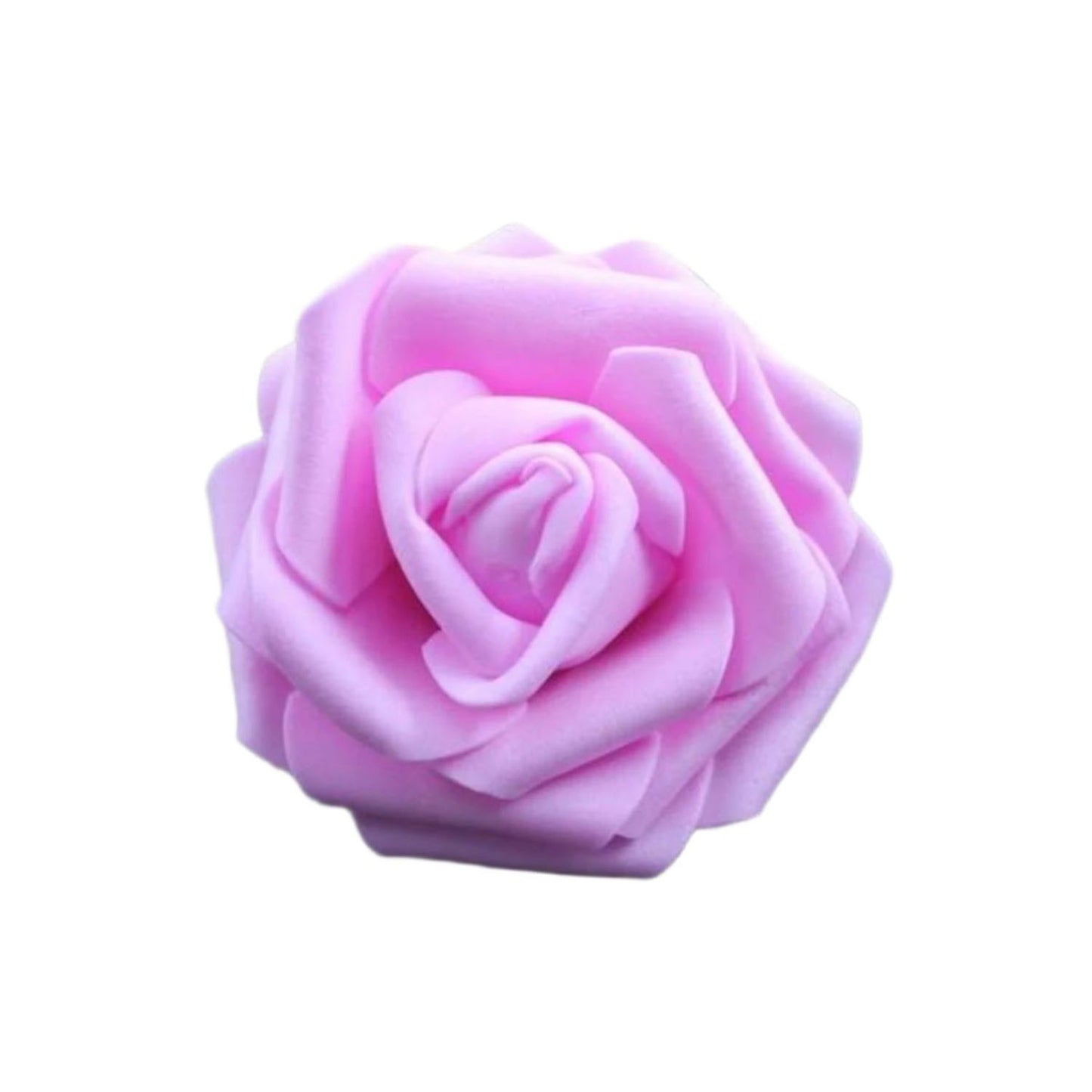 7.5cm Deep Pink Artificial Fake Flowers Foam Rose Head For Wedding Decorations DIY Wreaths