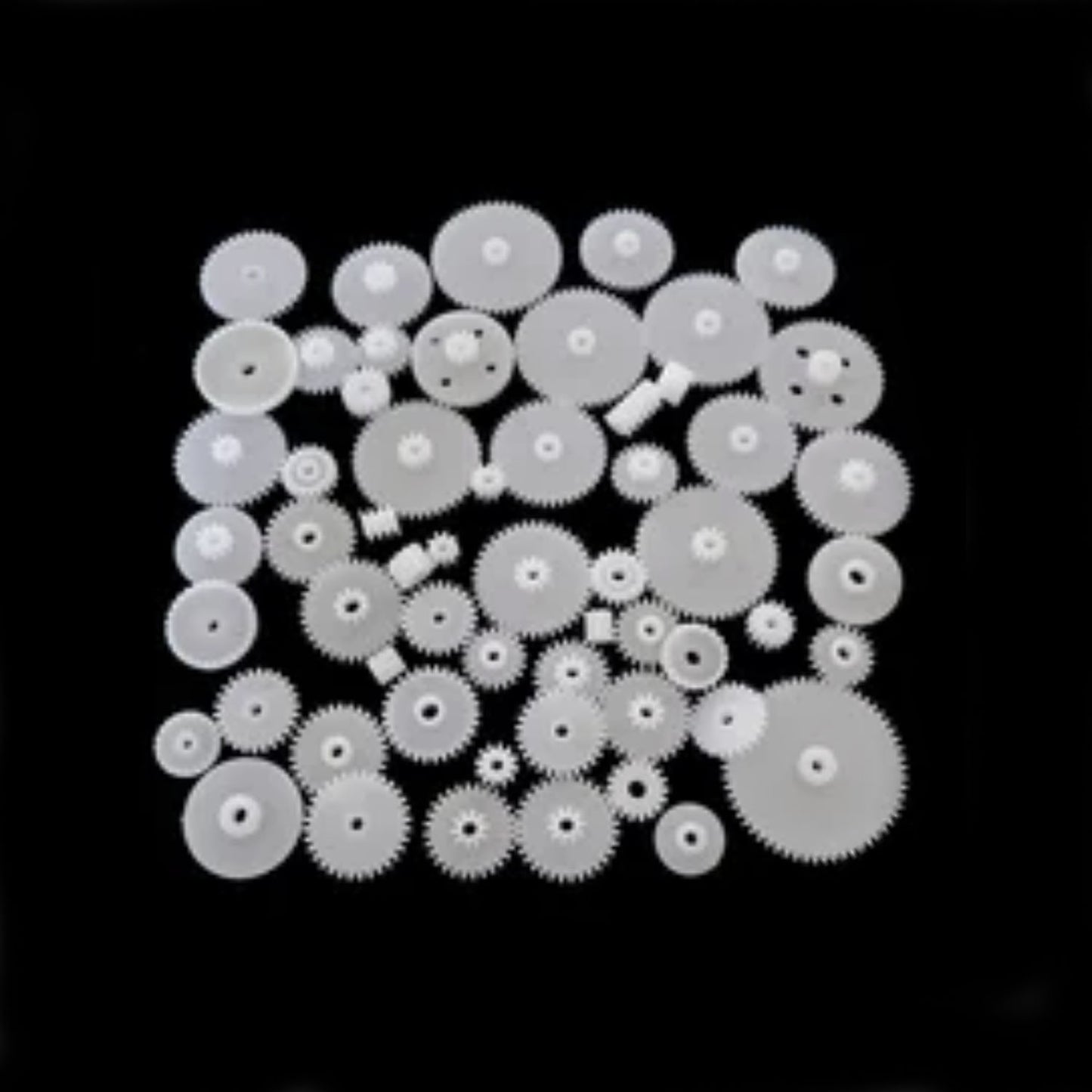 72pcs Plastic Gears Set Worm Shaft Crown Axle Sleeve Spindle Car Kits Motor Gearbox Reduction Model Drive Kit