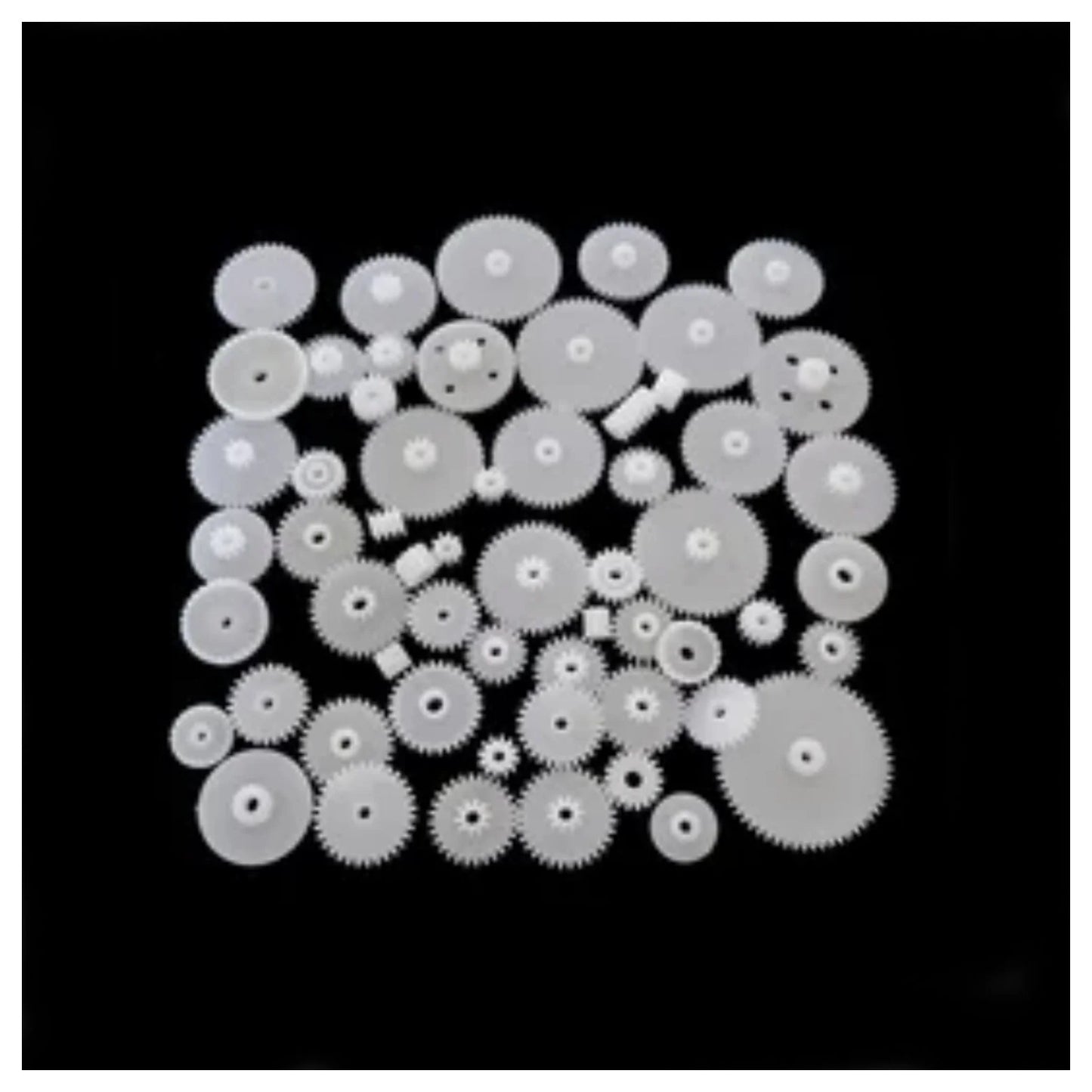 72pcs Plastic Gears Set Worm Shaft Crown Axle Sleeve Spindle Car Kits Motor Gearbox Reduction Model Drive Kit - - Asia Sell
