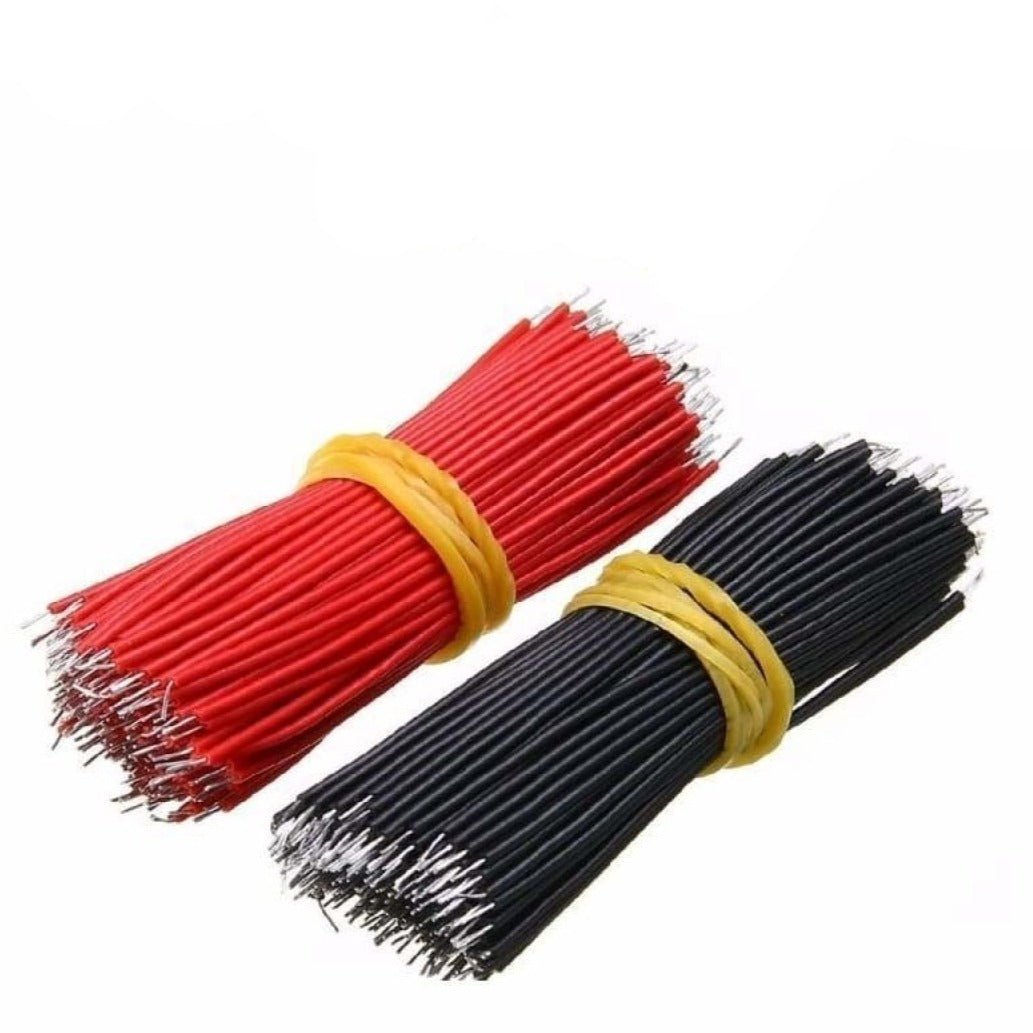800pcs 5cm 24AWG Breadboard Jumper Cable Wire Black & Red Tin-Plated - - Asia Sell