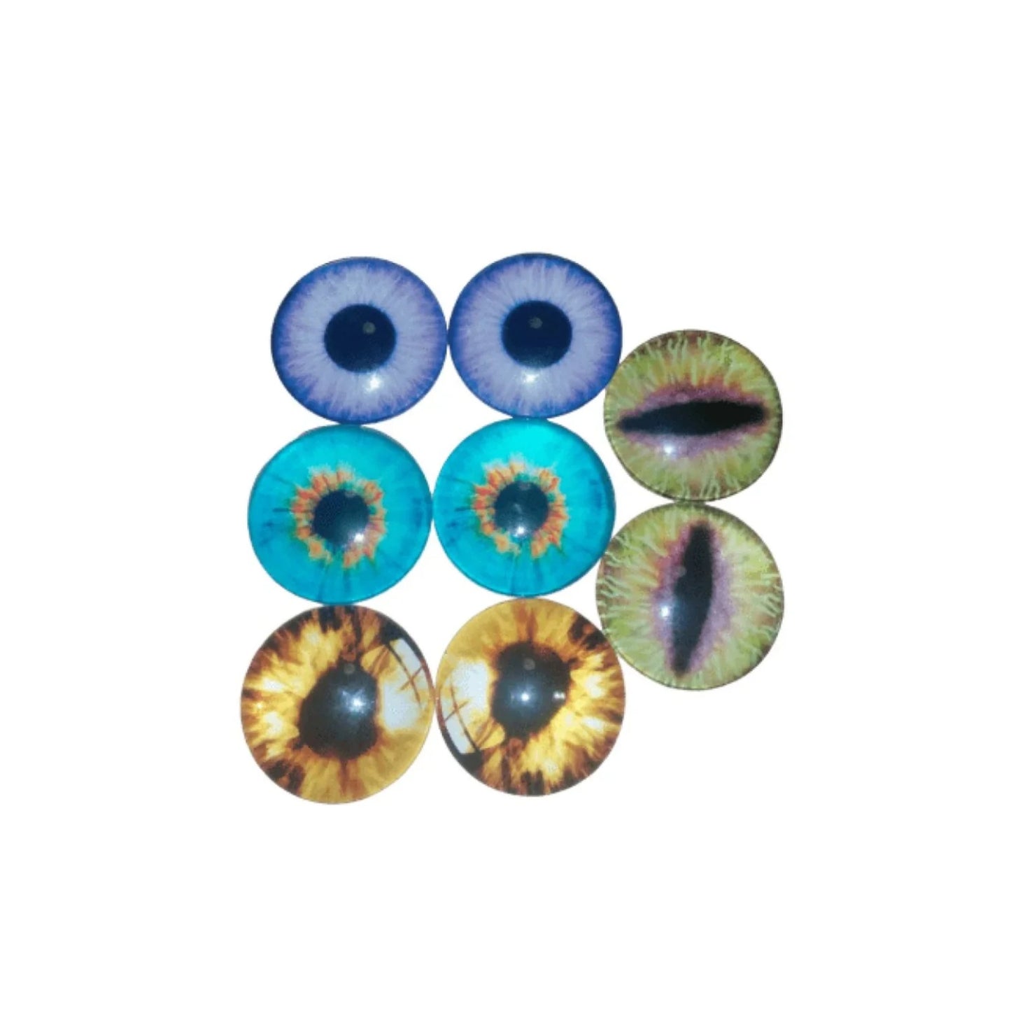 8pcs Glass Eyes Cabochons Cabochon 30mm 4 Pairs As Pictured - - Asia Sell
