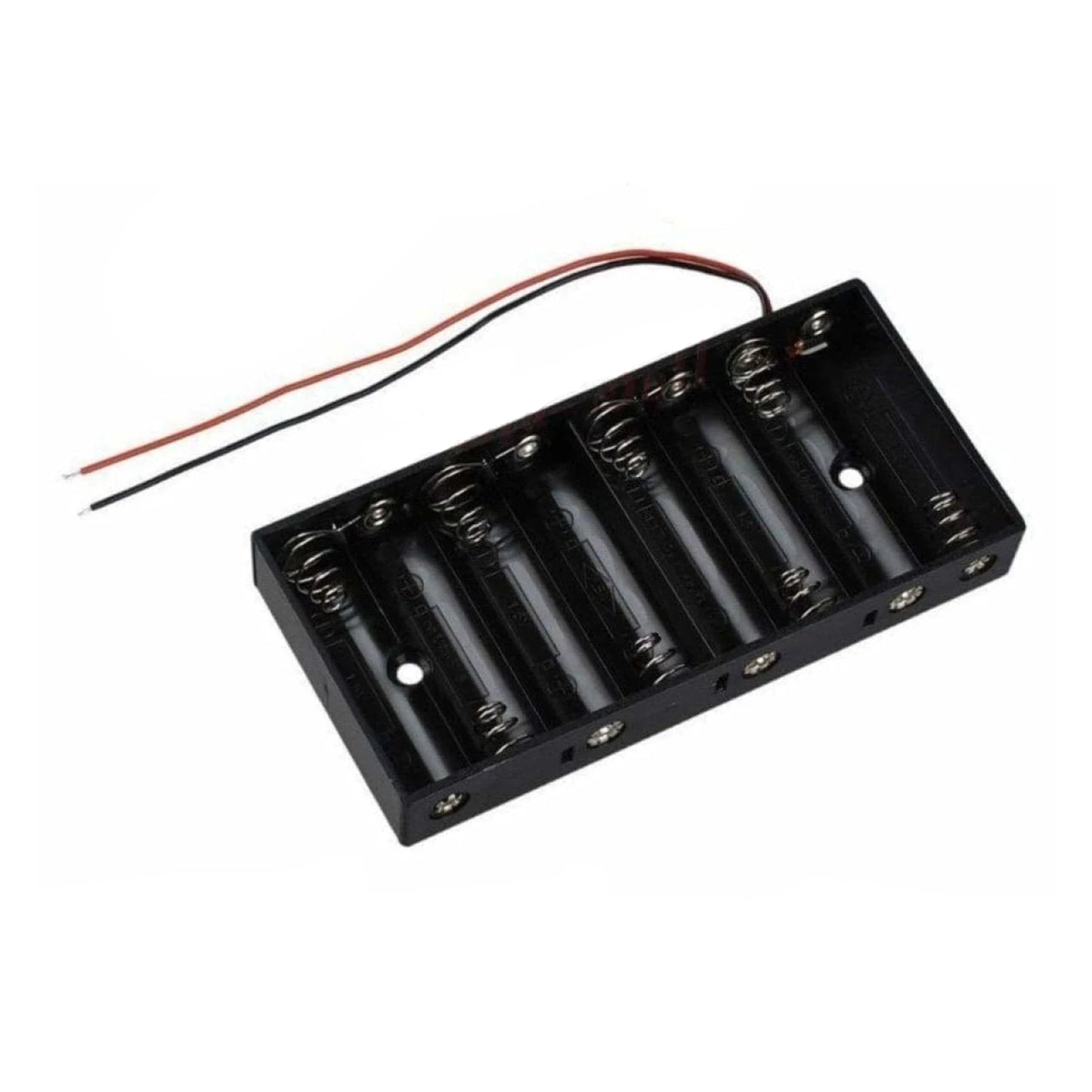 8xAA Battery Holder Case AA 8x1.5V 12V Wires Cables Plastic 8 x AA 1.5V - - Asia Sell