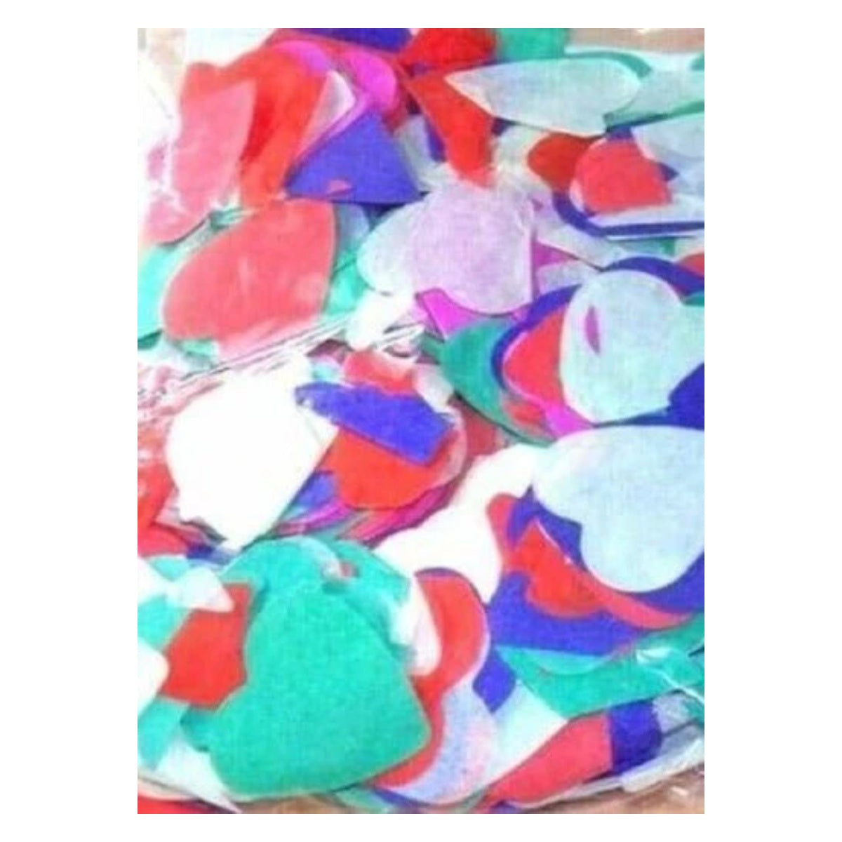 900pcs Confetti Hearts Paper Wedding Valentines 25mm Blue Red White Green Pink - - Asia Sell