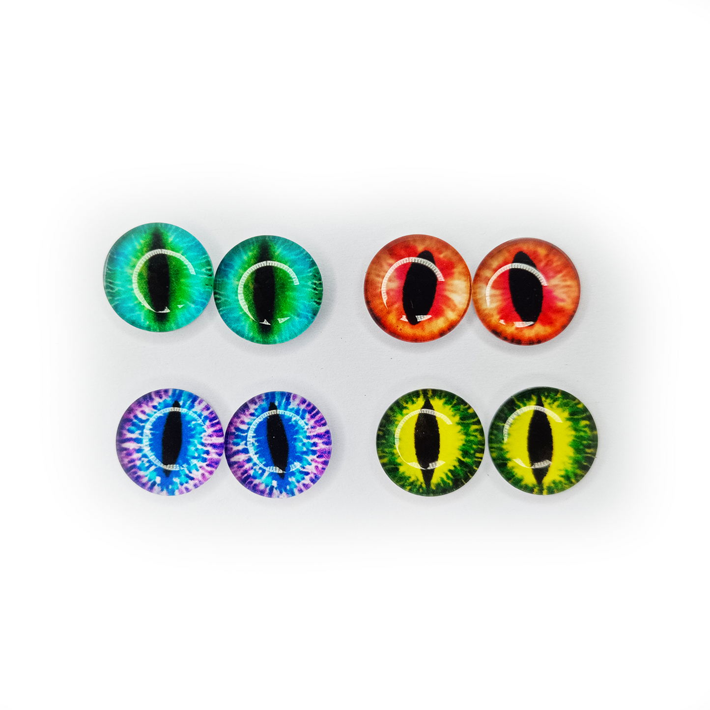Set of colorful glass eyes on a white background | Asia Sell