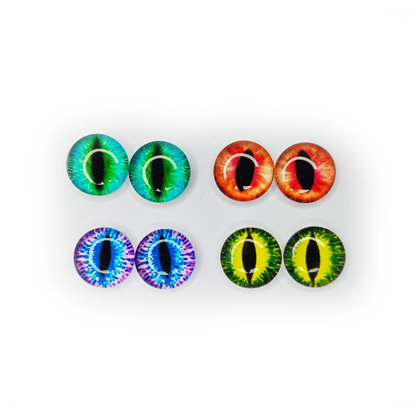 Set of colorful glass eyes on a white background | Asia Sell