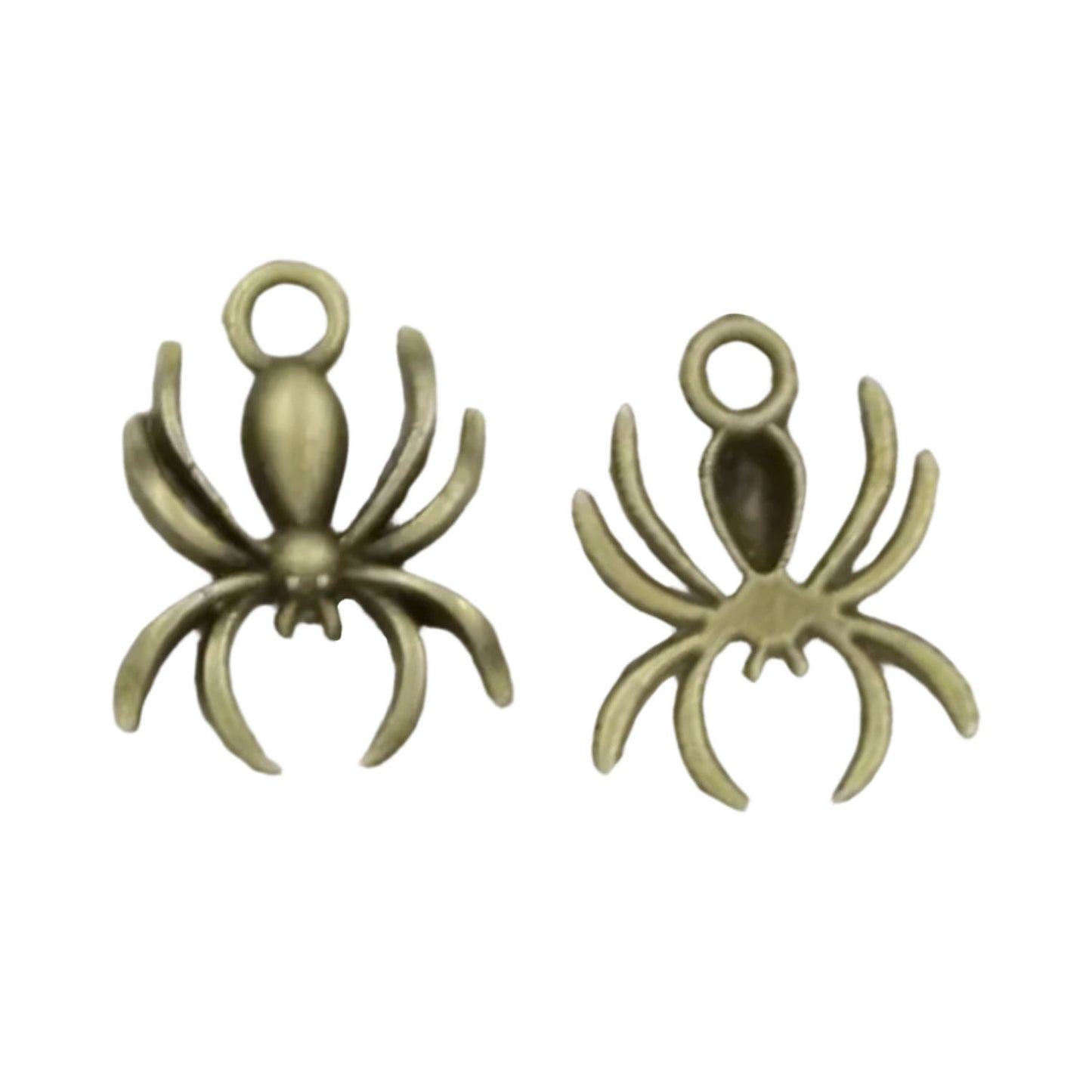 10/30pcs Charms Spider Halloween 17x14mm Antique Pendants Making DIY Handmade Tibetan Jewellery | Bronze | Asia Sell