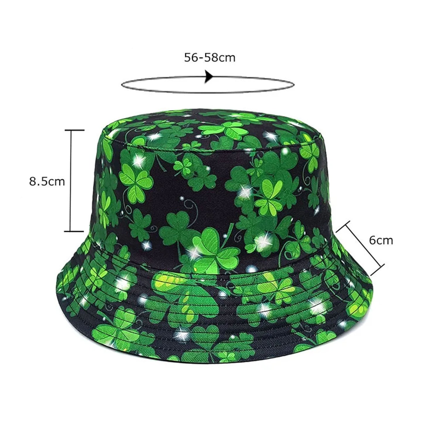 Fresh Small Fragmented Flowers Wearing Double Sided Travel Sun Protection Hat Outdoor Travel Sun Protection Hat Bowl Hat for Men | Dimensions | Asia Sell
