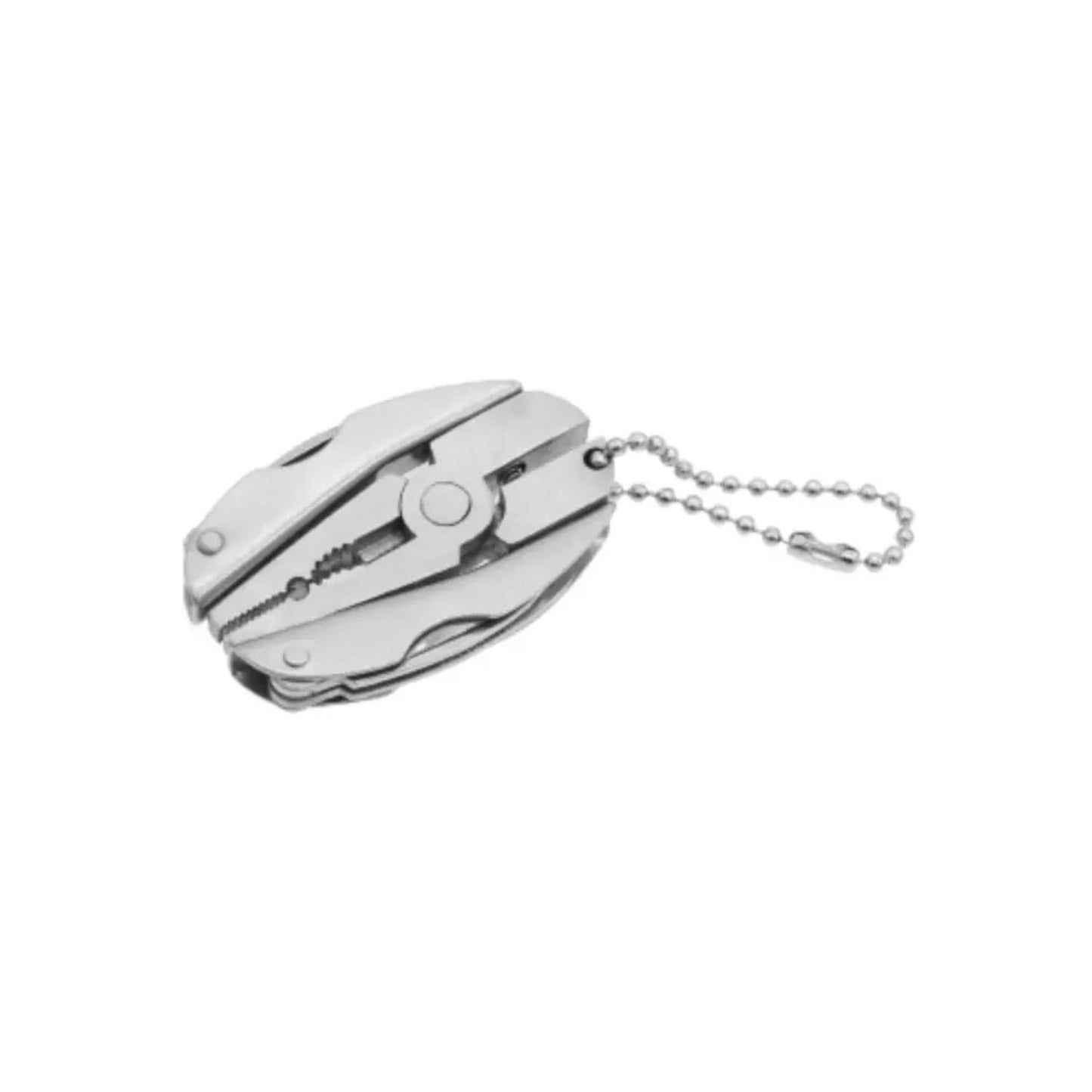 Key Chain Pocket Knife Screwdriver Pliers Camping Folding Tool Set Multifunction Keyring Pendant Tag Charm - Closed View - Asia Sell