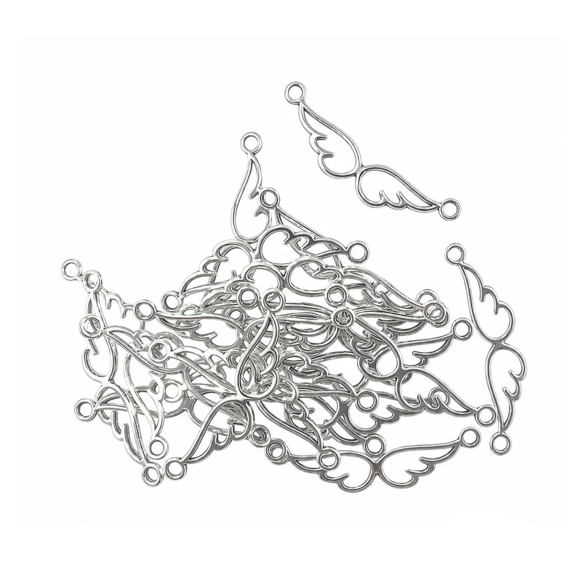 5-20pcs Pendant Charms Jewellery Making Infinity Filigree Love Connector Angel Wings Clover Gold Silver Bronze Brass Colour Shape