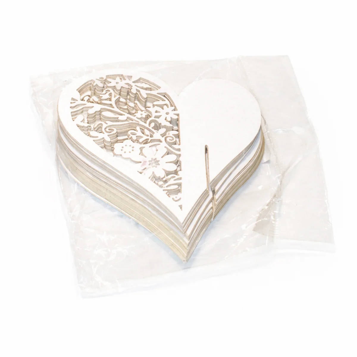 Pearl White Love Heart Gold Sparkles Wine Glass Wedding Table Name Card 80mm Laser Cut Place | Asia Sell