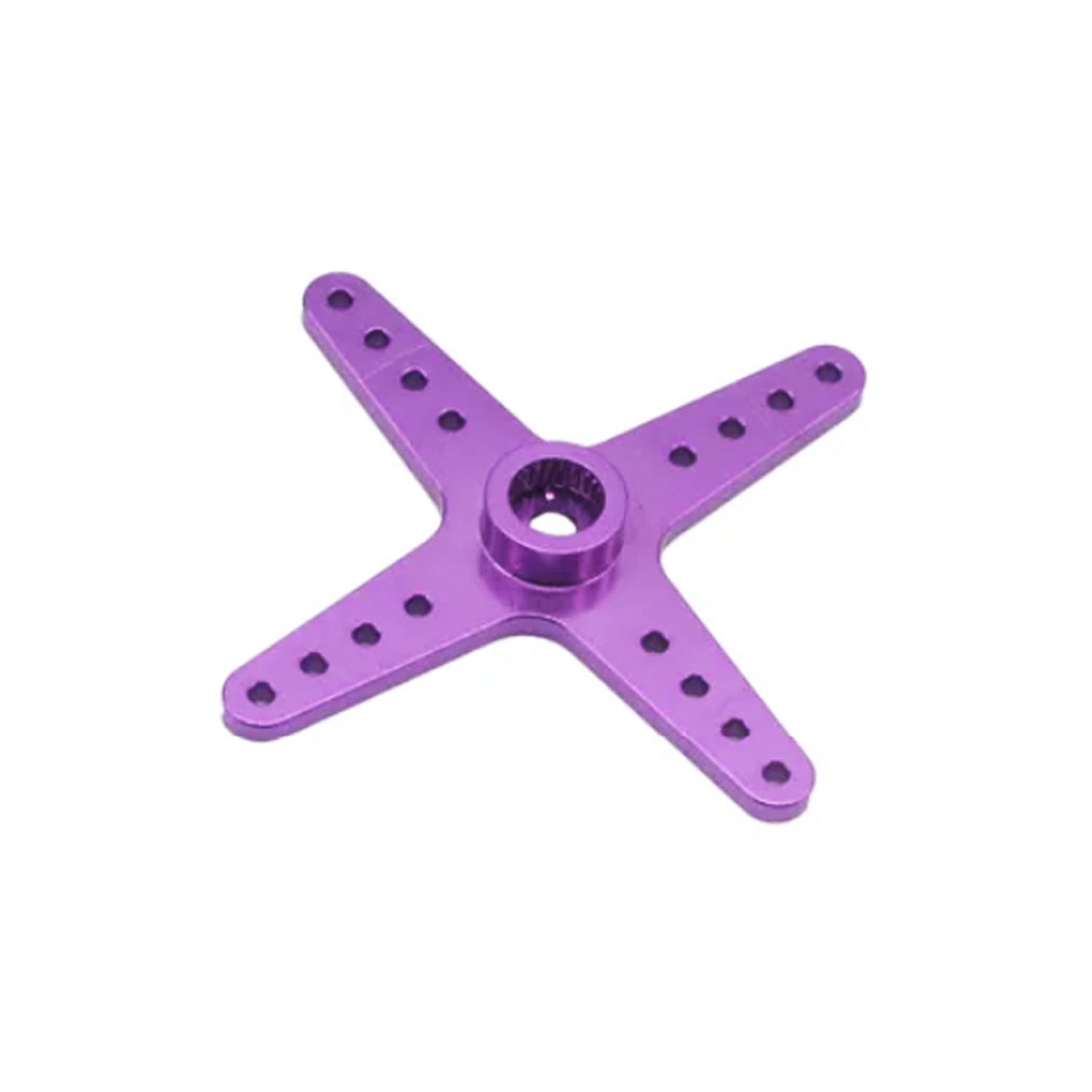 RC Model 25T Metal Servo Arm Horn - Purple Quad Arm - Asia Sell