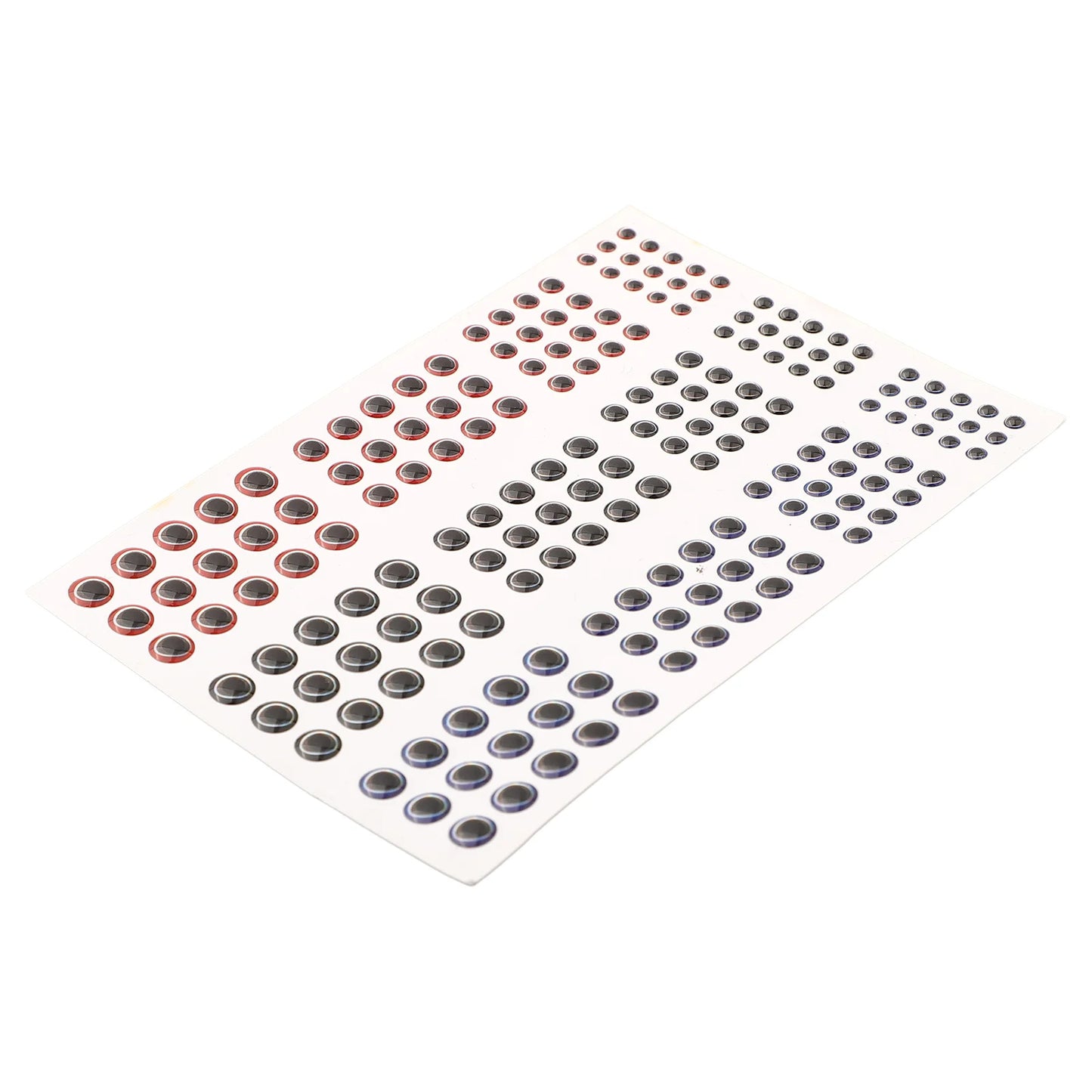183pcs Fishing Lure Eyes Holographic 3D 3-6mm Artificial Fish Eyes Stickers Tackle Fishing Scrapbooking Cards