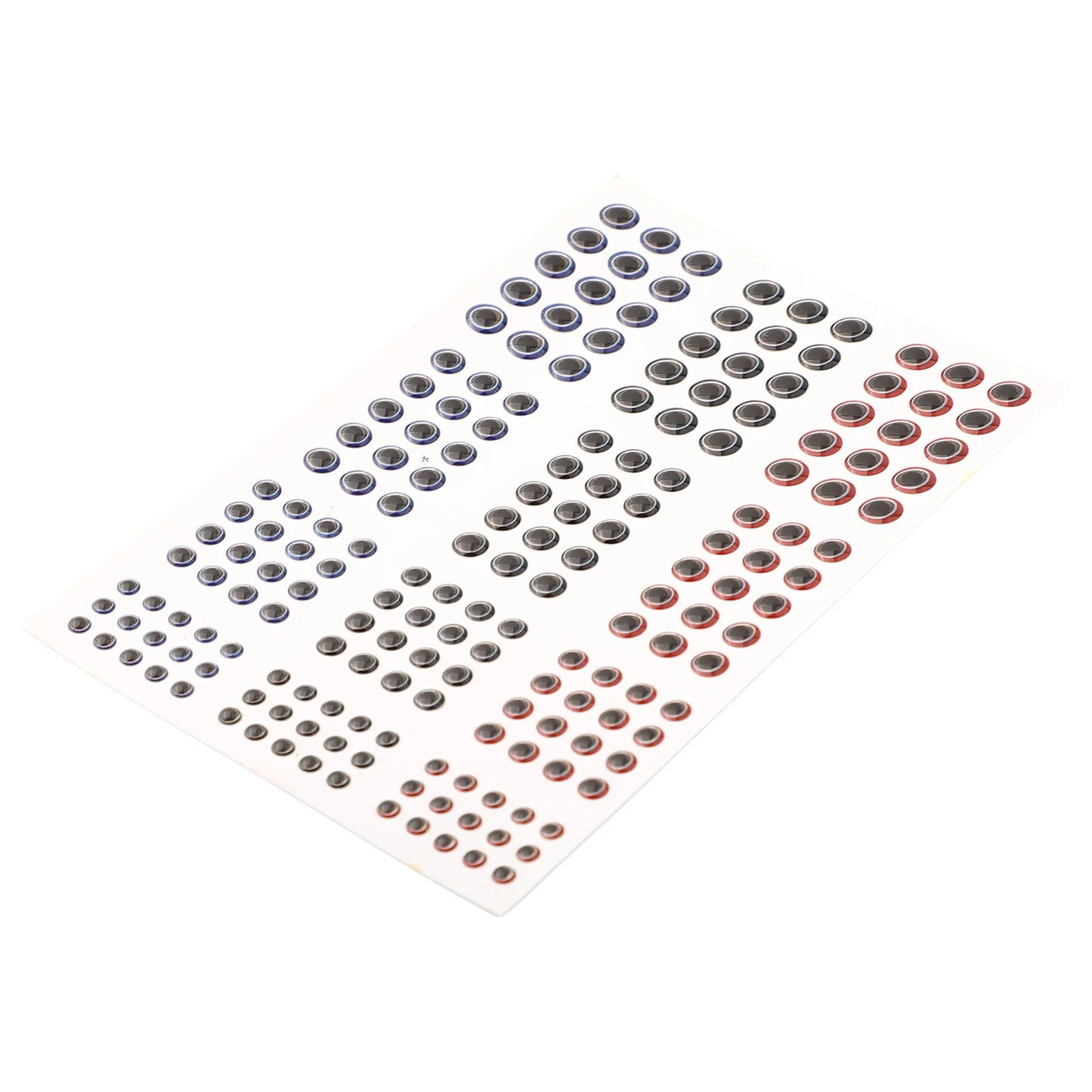 183pcs Fishing Lure Eyes Holographic 3D 3-6mm Artificial Fish Eyes Stickers Tackle Fishing Scrapbooking Cards