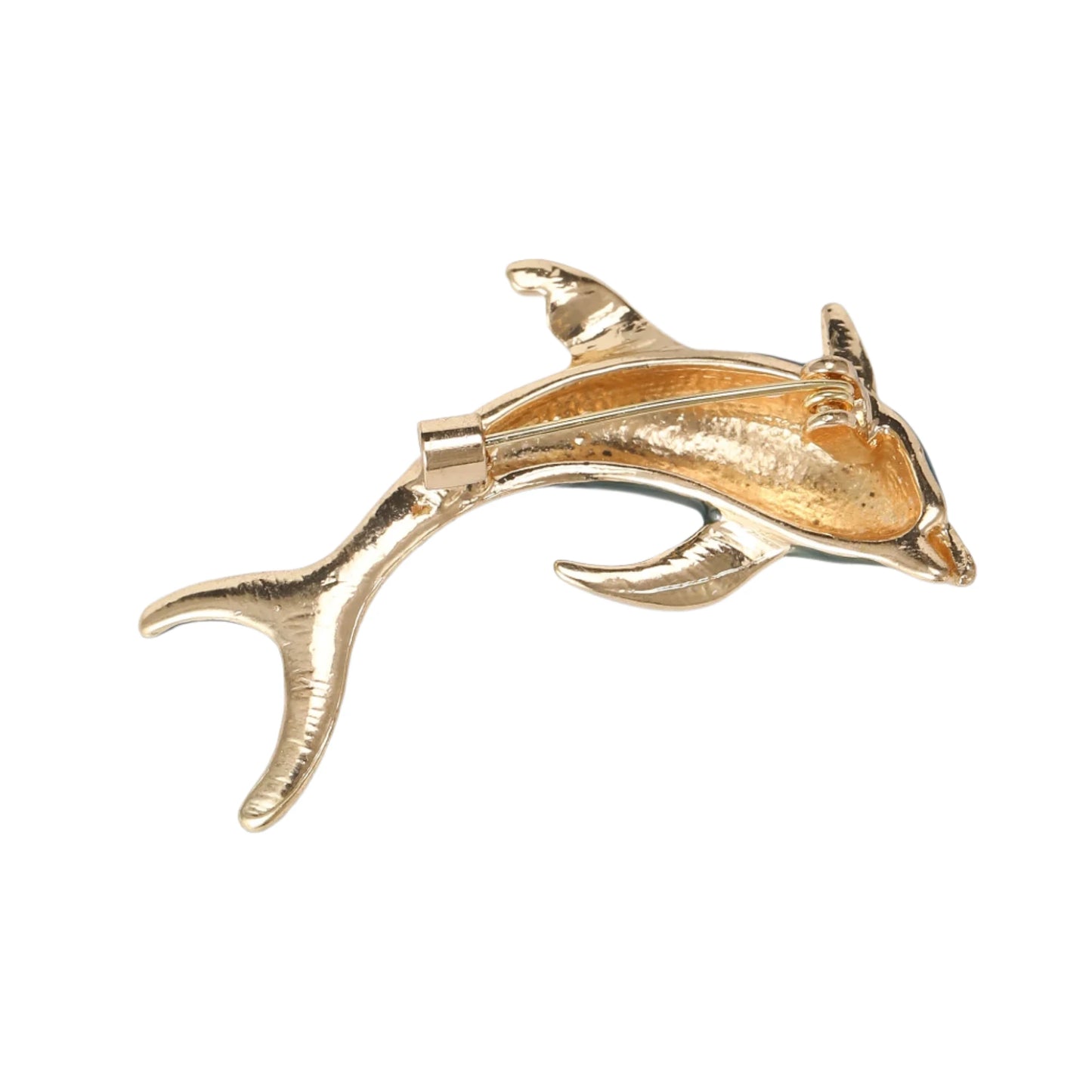 4.8cm Enamel Dolphin Brooch Pin Backed Unisex Animal Office Party Casual Gift