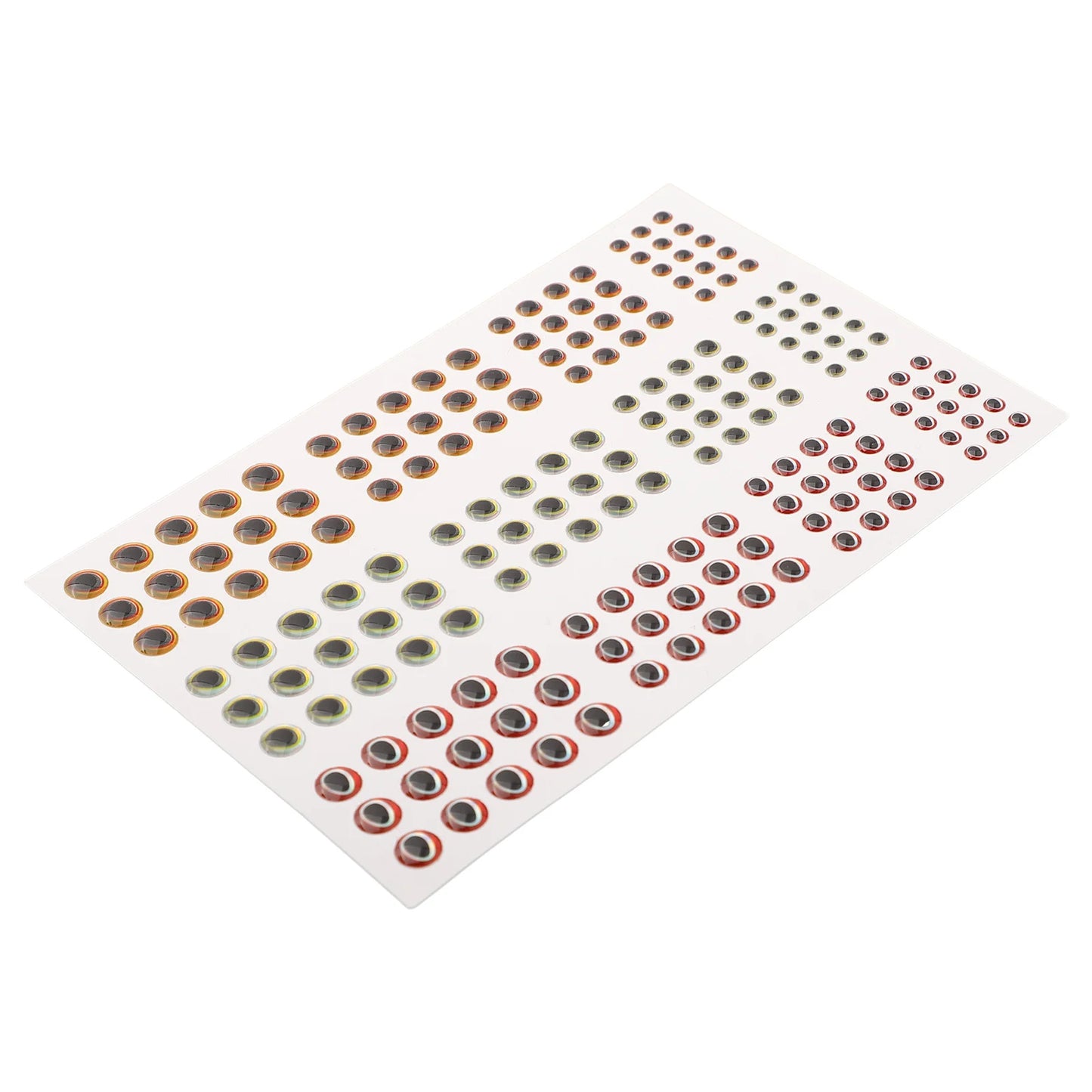 183pcs Fishing Lure Eyes Holographic 3D 3-6mm Artificial Fish Eyes Stickers Tackle Fishing Scrapbooking Cards