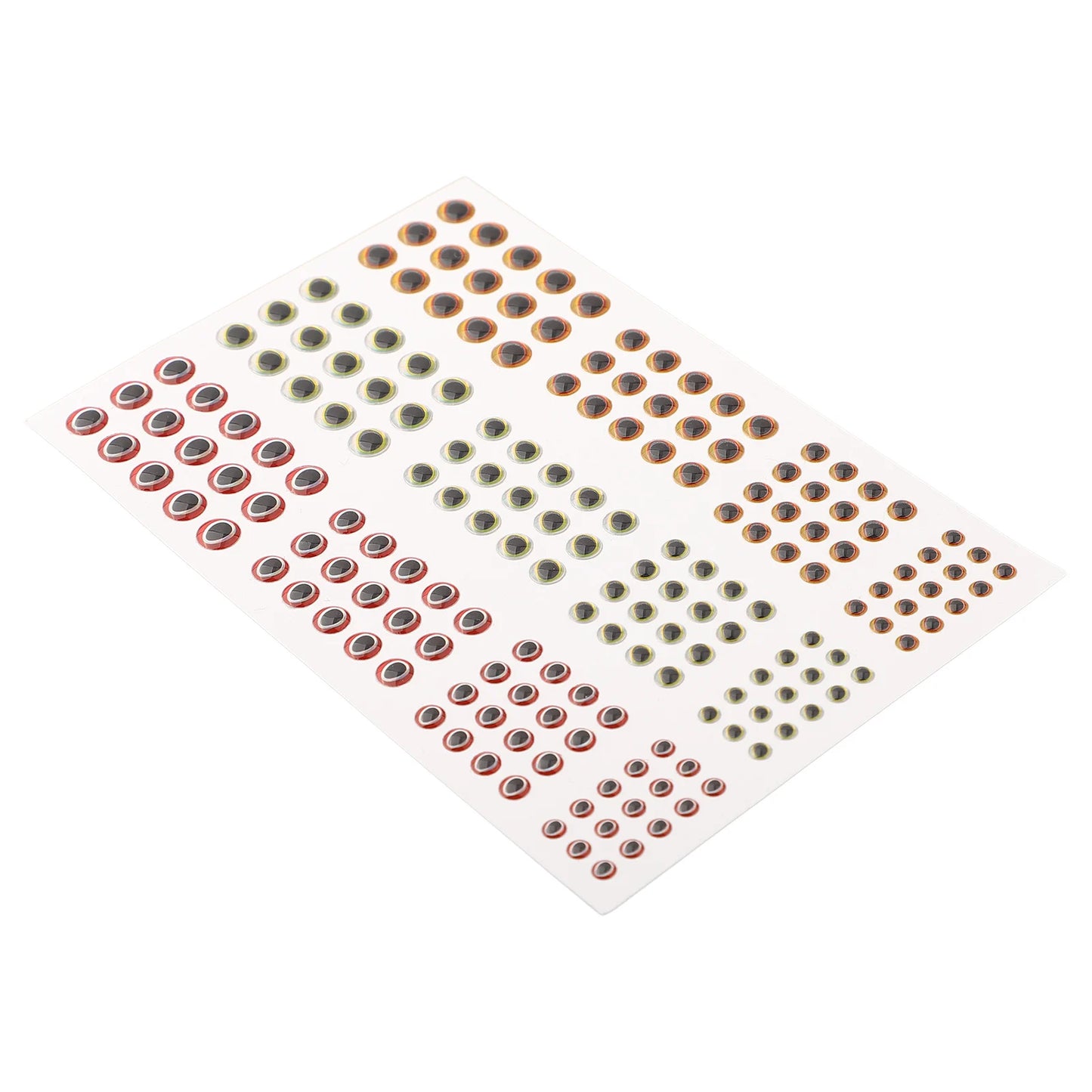 183pcs Fishing Lure Eyes Holographic 3D 3-6mm Artificial Fish Eyes Stickers Tackle Fishing Scrapbooking Cards