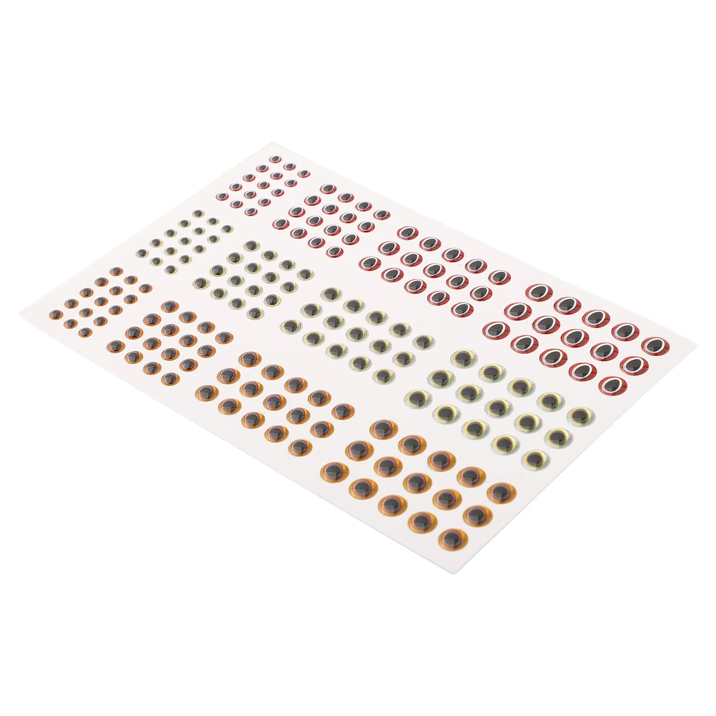 183pcs Fishing Lure Eyes Holographic 3D 3-6mm Artificial Fish Eyes Stickers Tackle Fishing Scrapbooking Cards