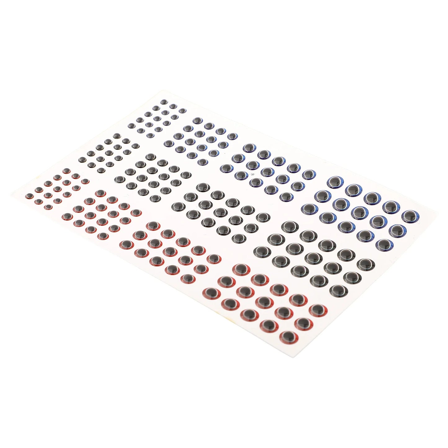 183pcs Fishing Lure Eyes Holographic 3D 3-6mm Artificial Fish Eyes Stickers Tackle Fishing Scrapbooking Cards