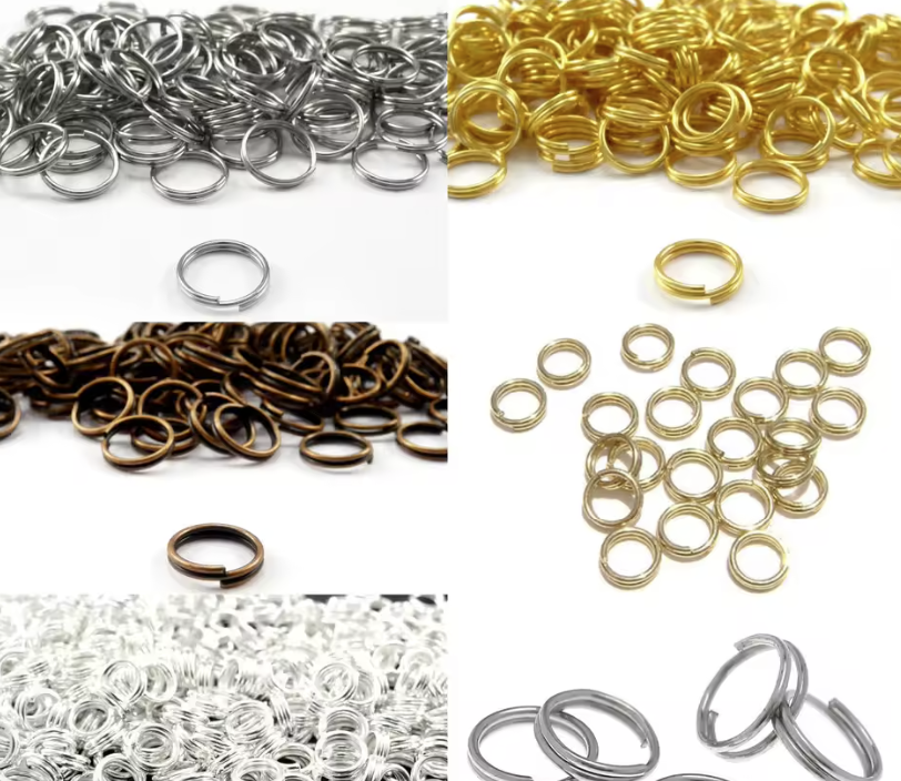 3000pcs Mix Colour 4mm-10mm Double Loop Jump Rings Split Rings Connectors Findings