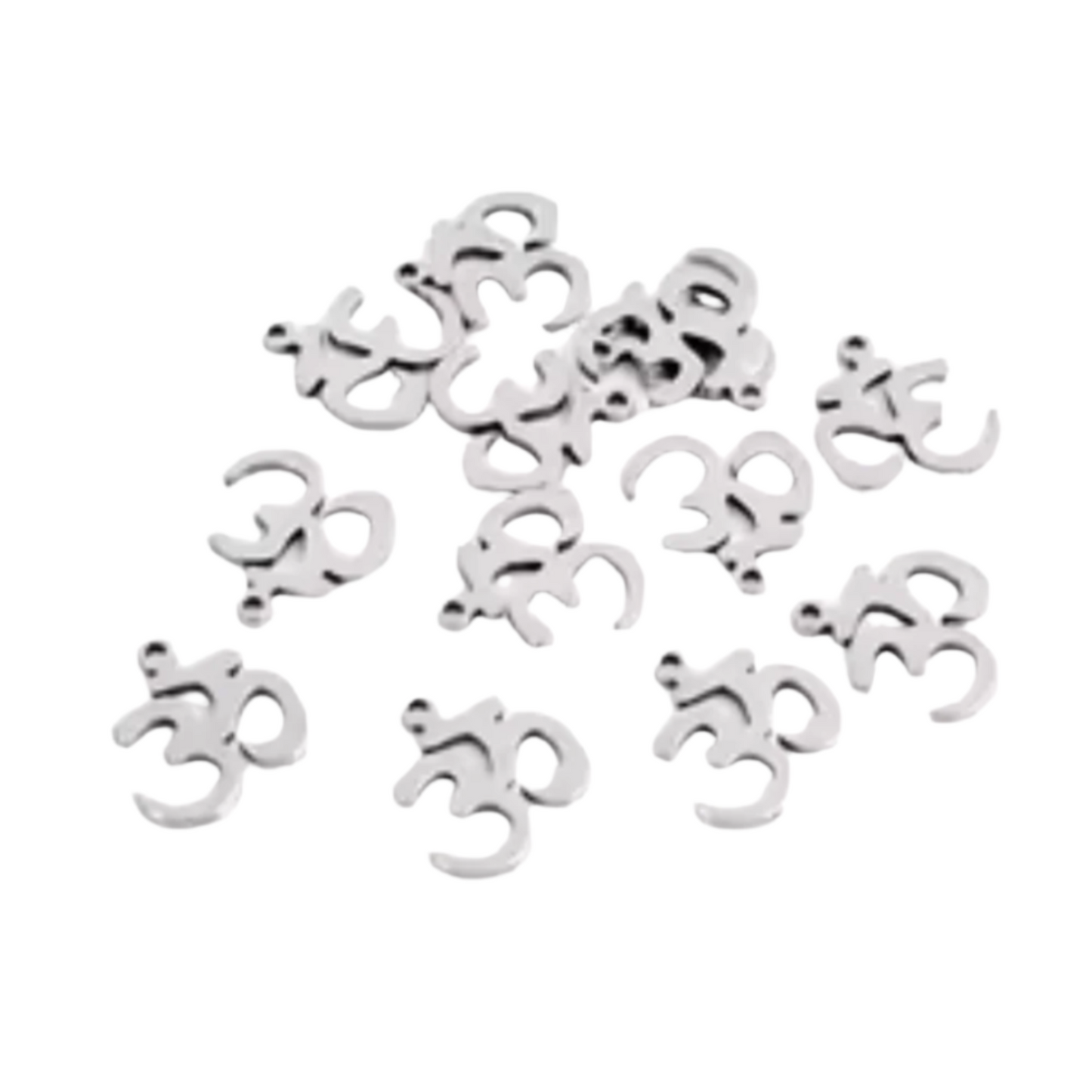 30pcs Stainless Steel Single Double Loops Star Tree Heart Cute Charms Pendant DIY Jewellery Findings for Necklace Bracelet No Fade