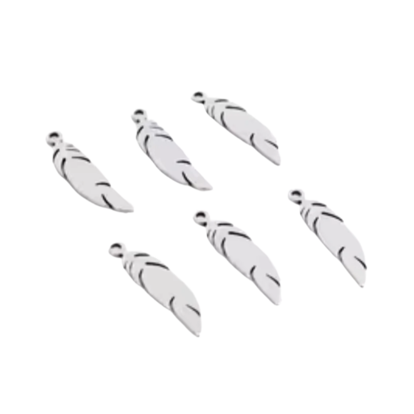 30pcs Stainless Steel Single Double Loops Star Tree Heart Cute Charms Pendant DIY Jewellery Findings for Necklace Bracelet No Fade