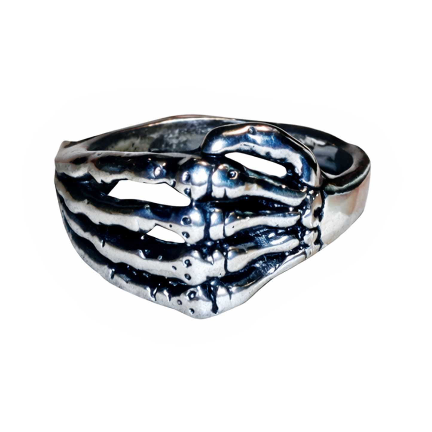 Skull Skeleton Hand Ring Punk Rings Mens Jewellery Fashion Size 7 8 9 10 11