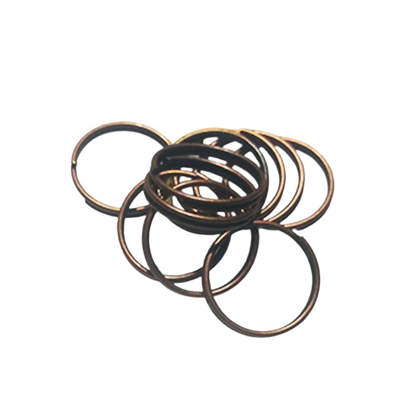 10/200pcs Split Key Rings Jump Rings Double Loop 4mm - 12mm 6 Colours Small Mini