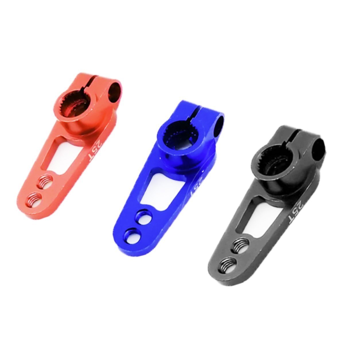 Aluminum 25T Servo Horn Arms M3 Steering Savox Power HD Motors Sakura D4 - Black - Asia Sell