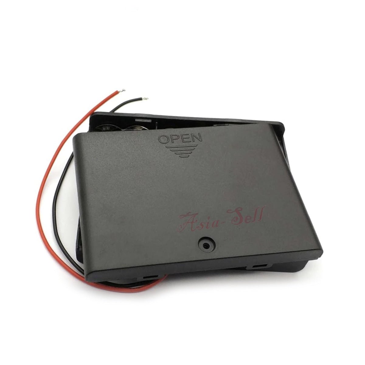 Battery Holder 6xAA 1.5V Switch Lid Box 6V AA Case Wires 6x1.5V 6 x AA - - Asia Sell