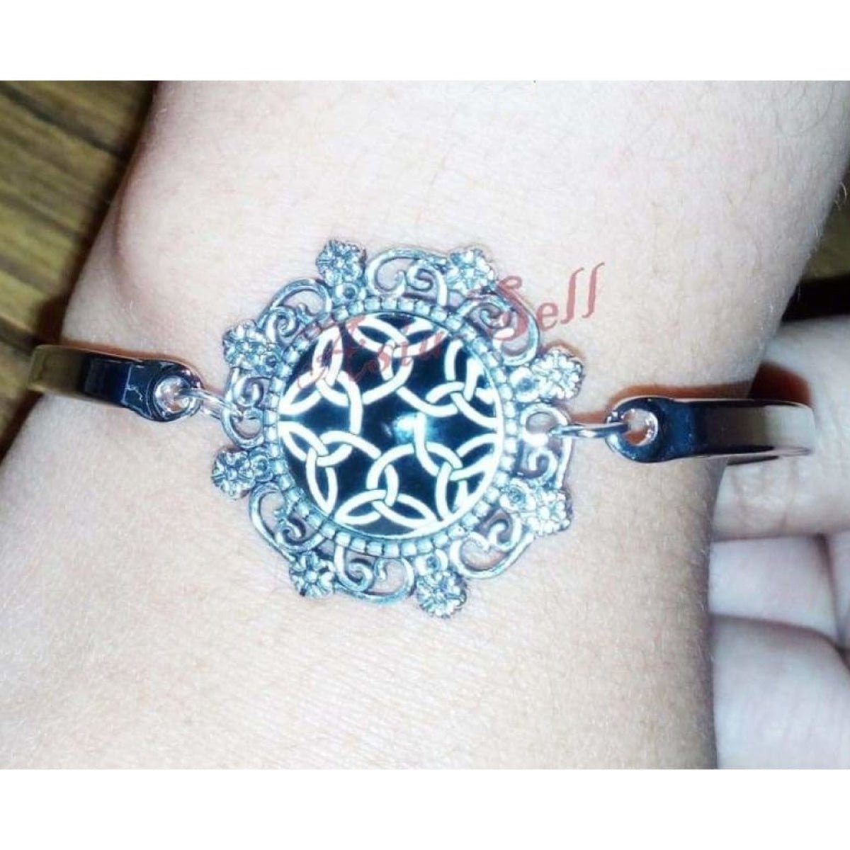 Bracelet Square Mandala Om Namaste Glass Meditation Yoga Jewellery Gift Bangle - - Asia Sell