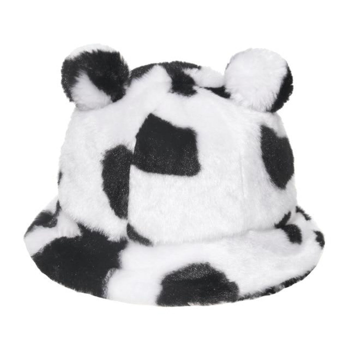 Bucket Hats Winter Soft Warm Adjustable Multicolour Rainbow Faux Fur Letter Pattern - Cow Bear - Asia Sell