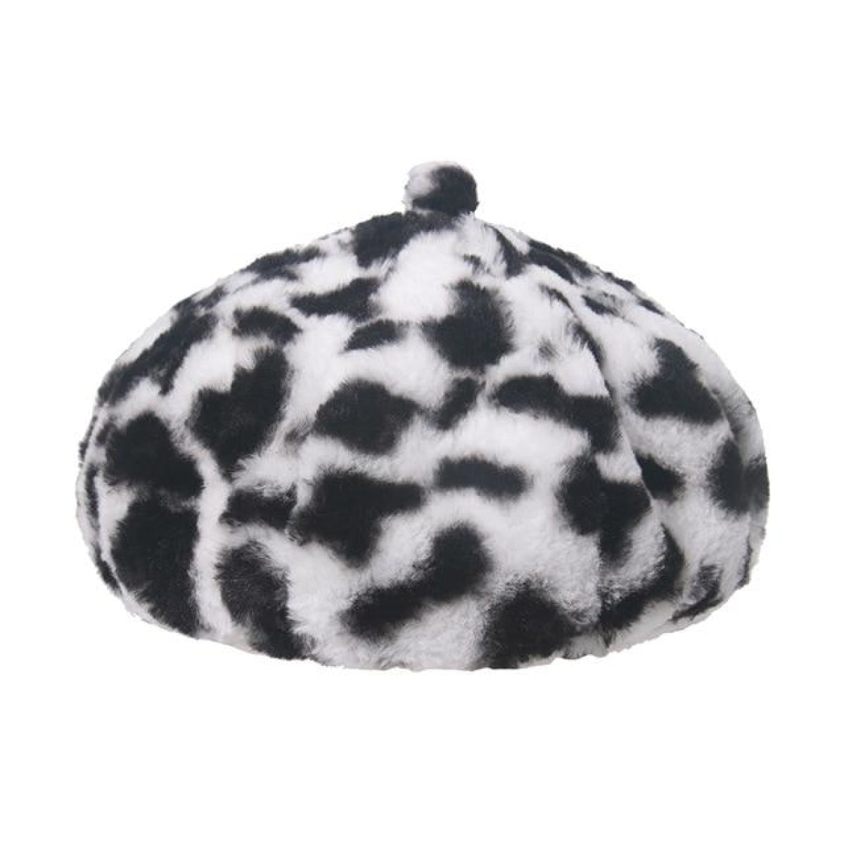 Bucket Hats Winter Soft Warm Adjustable Multicolour Rainbow Faux Fur Letter Pattern - Cow Berets - Asia Sell