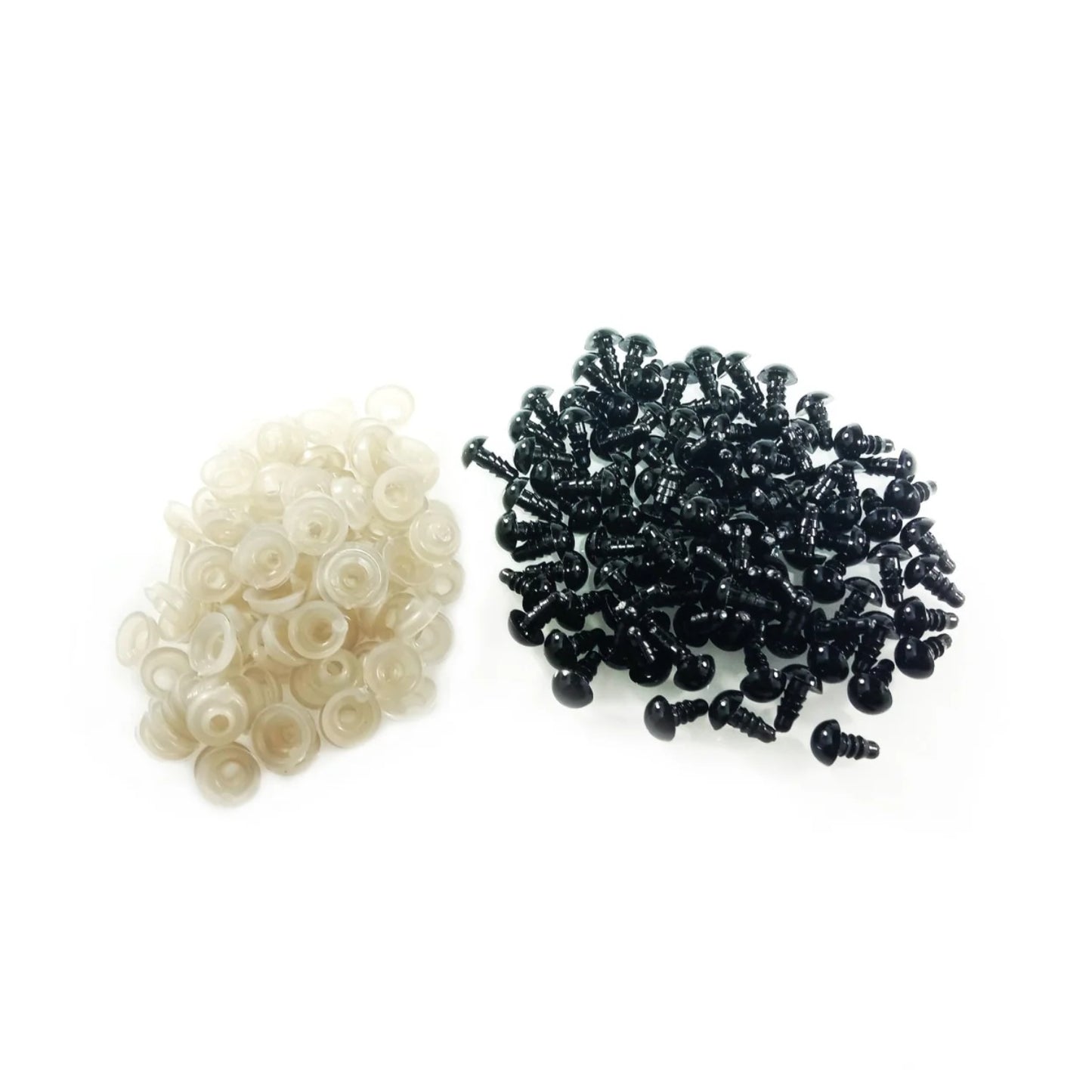 Up to 1000pcs Plastic Safety Eyes 6-16mm For Teddy Bears Dolls Toy BULK CLEARANCE Animal Felting Toys Bear Doll - 8mm Blunt - 800 Eyes