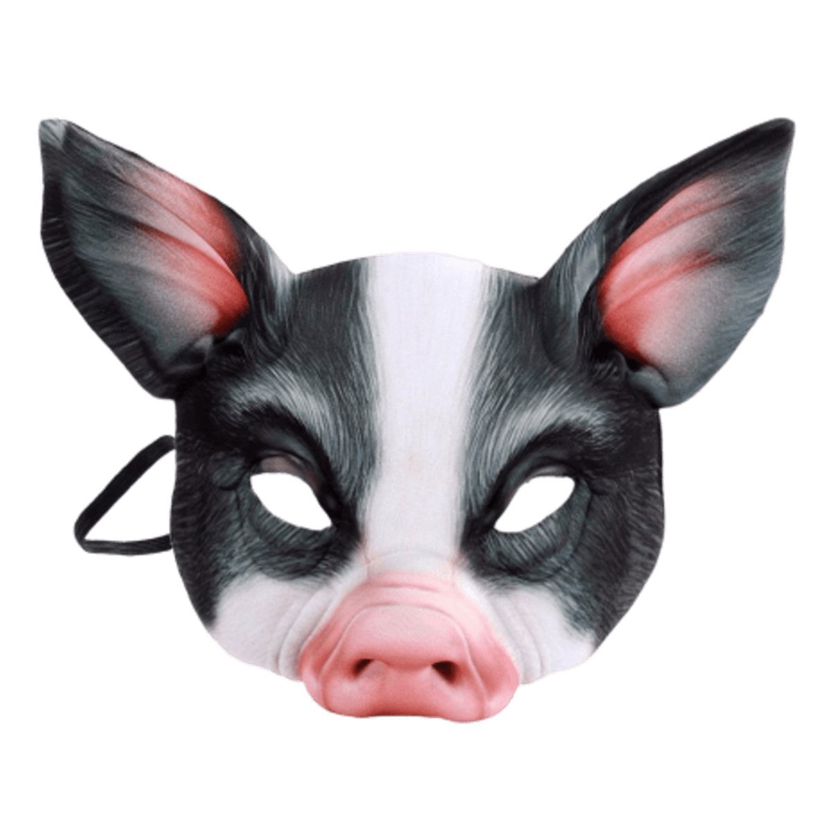 Childrens Masks Fox Pig Rabbit Tiger Animal Mask Kids Costume White Brown Black Party - Black Pig - Asia Sell