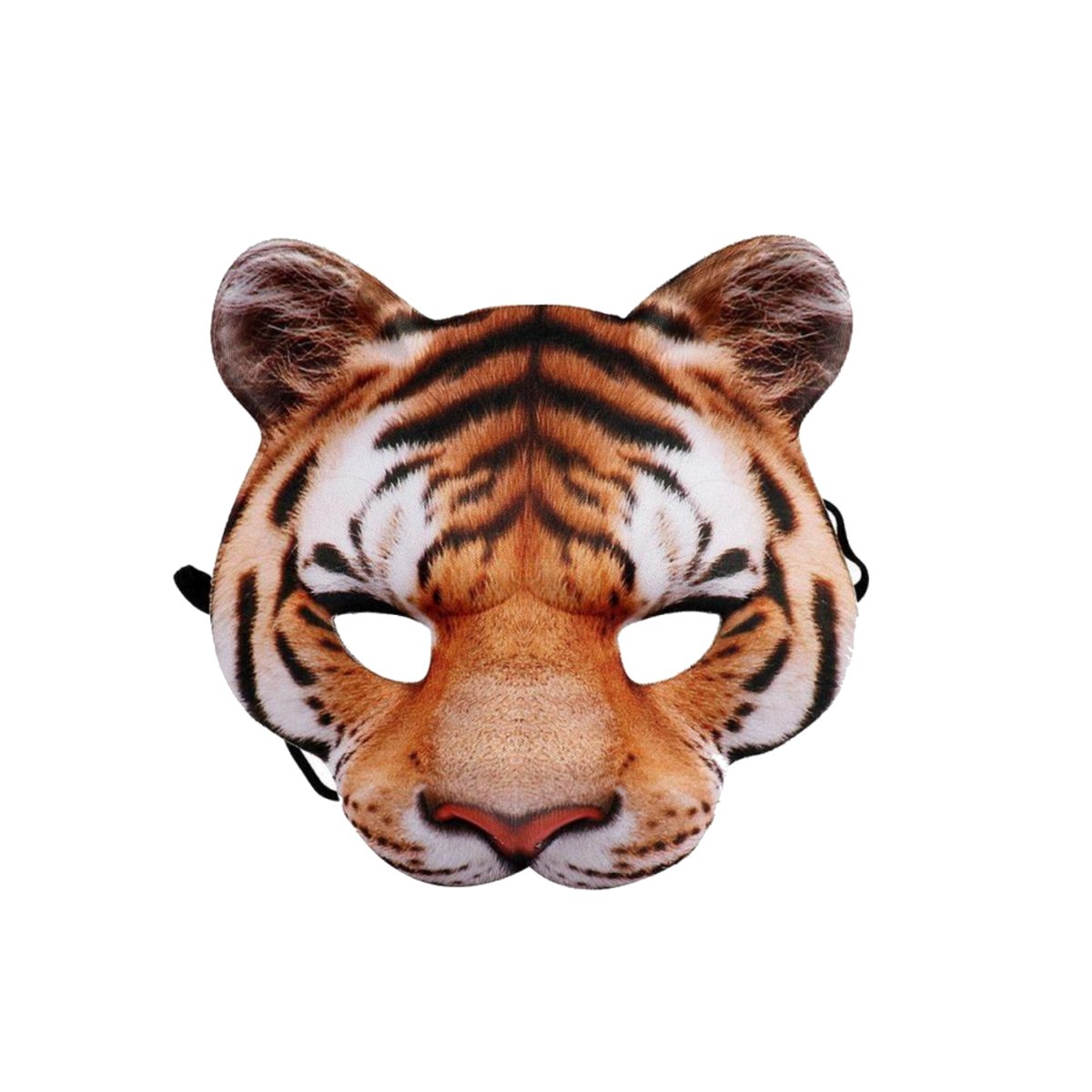 Childrens Masks Fox Pig Rabbit Tiger Animal Mask Kids Costume White Brown Black Party - Tiger - Asia Sell