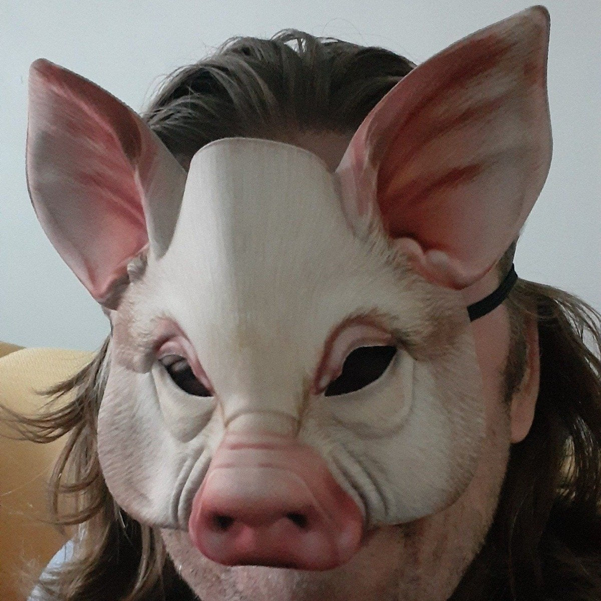 Childrens Masks Fox Pig Rabbit Tiger Animal Mask Kids Costume White Brown Black Party - White Pig - Asia Sell