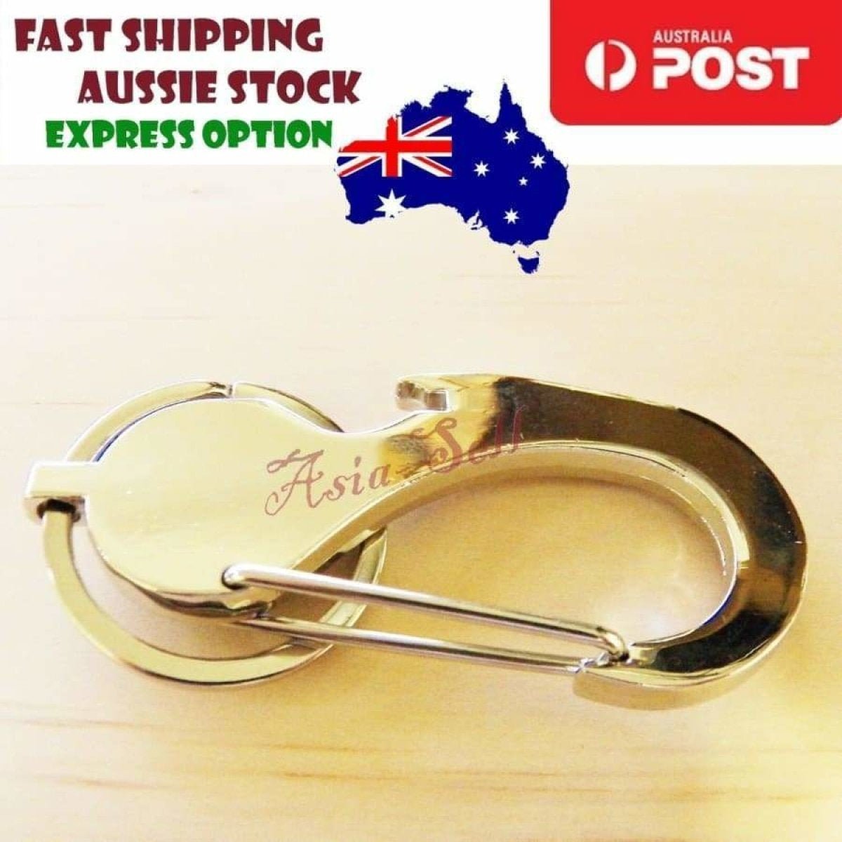 Compass Multifunctional Keychain Male Key Ring Chain Alloy Carabiner Metal Hook Keyring Pendant Tag Charm - - Asia Sell