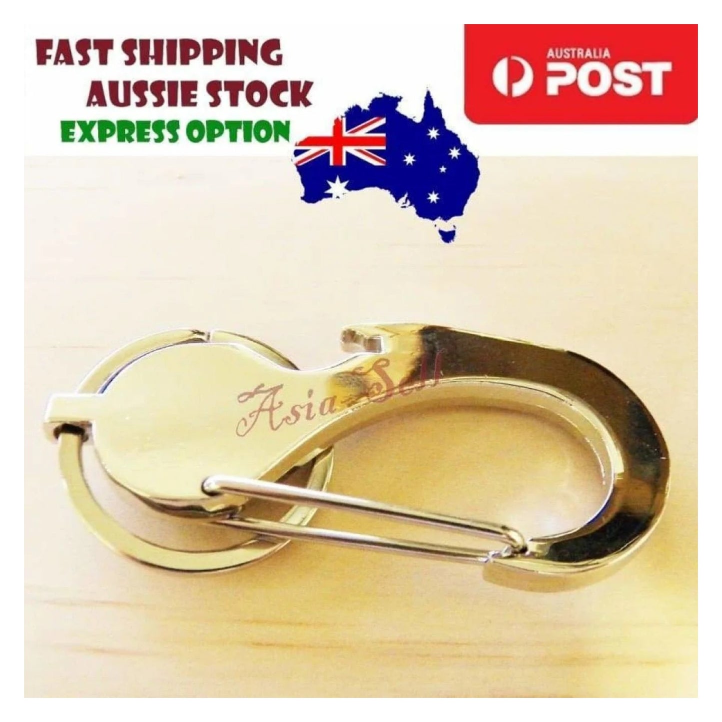 Compass Multifunctional Keychain Male Key Ring Chain Alloy Carabiner Metal Hook Keyring Pendant Tag Charm - - Asia Sell