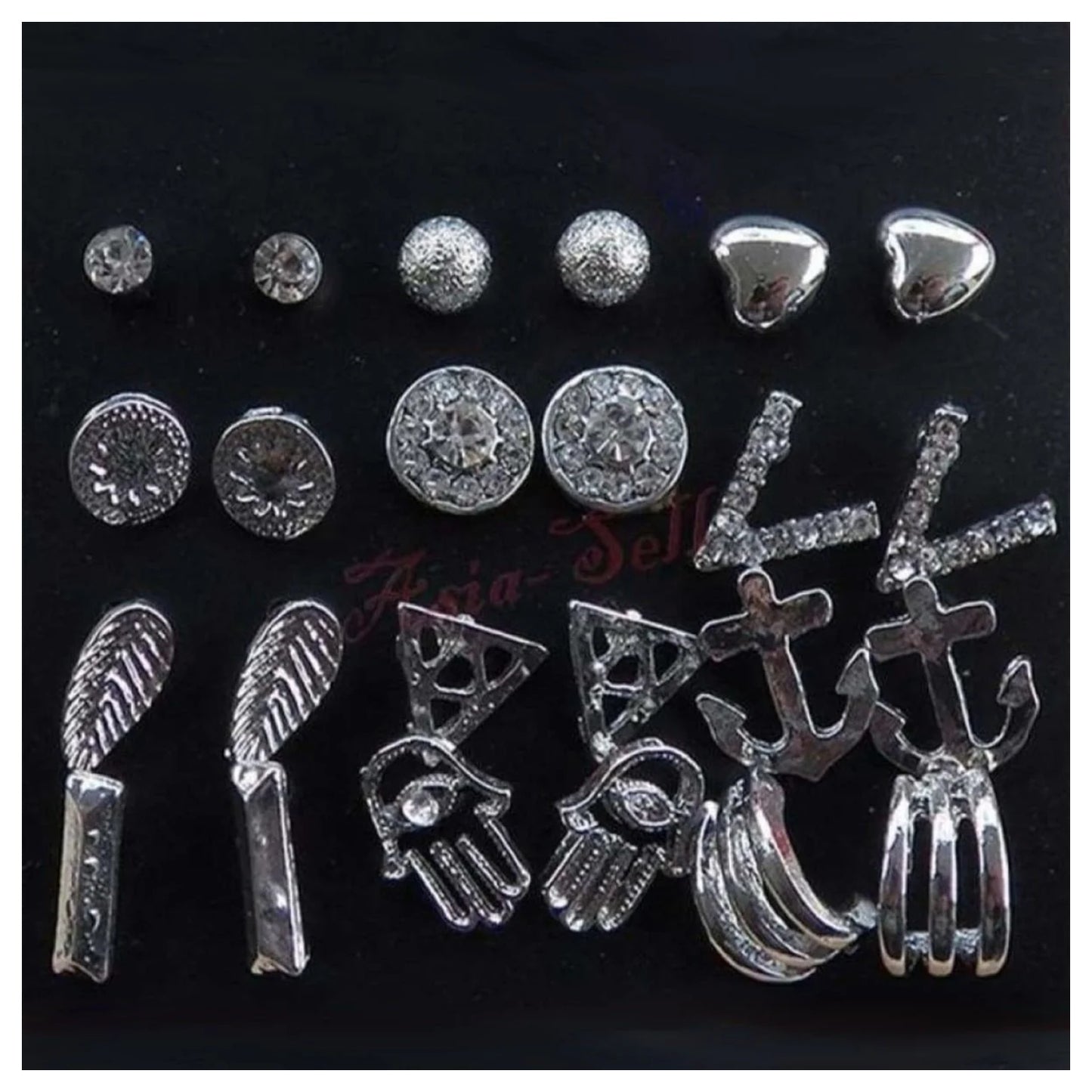 Earrings Set Hearts Hand Antique Style Tassel Earring Womens Fashion Accessories - - Asia Sell