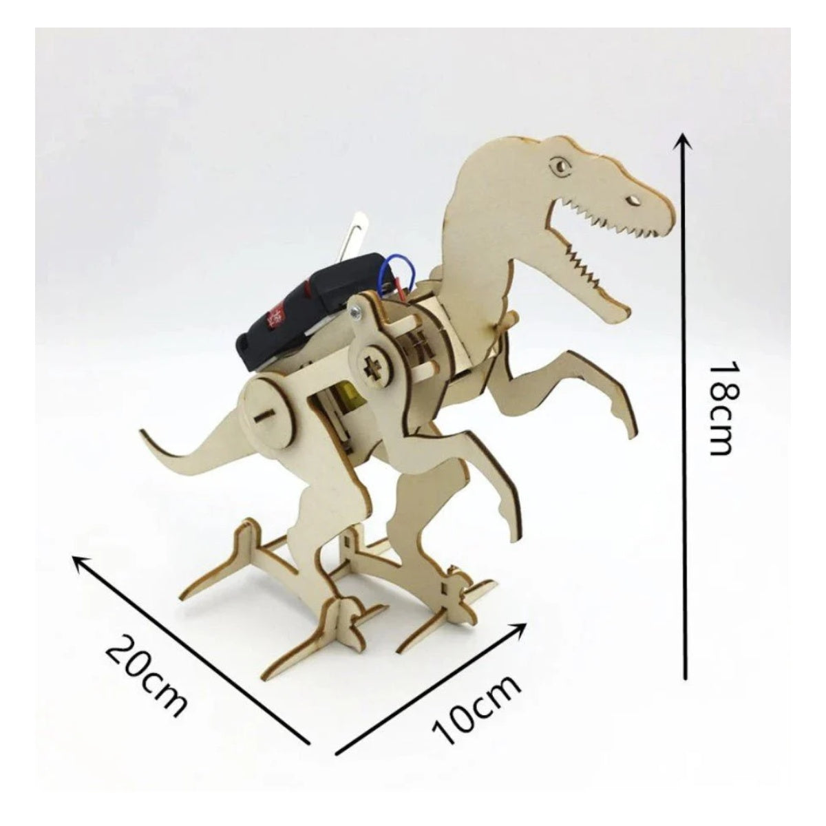 Electric Walking Dinosaur T Rex Build Project Toy Kit Model STEM Project DIY Assembly Educational Puzzle Craft Learning Puzzle Wooden Forms - - Asia Sell