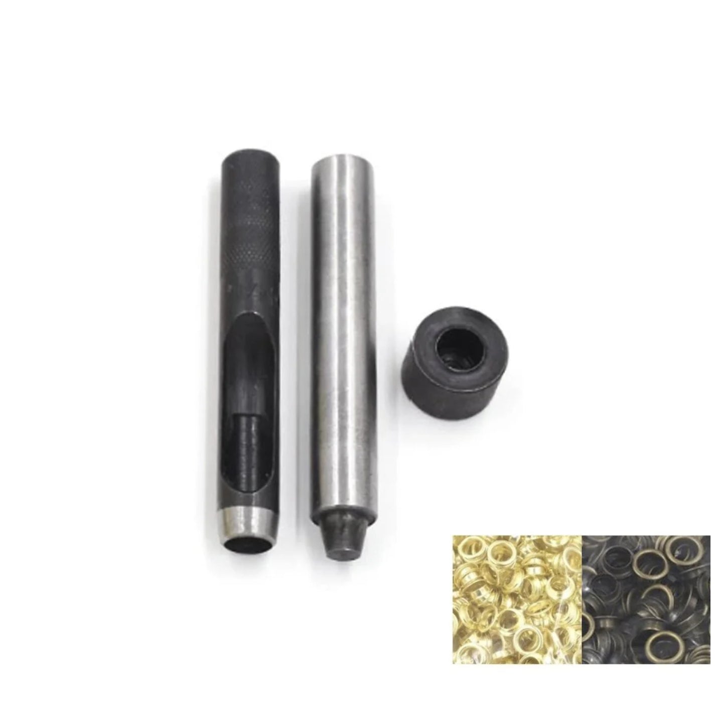Eyelet Punching Tool for 3.5mm 4mm 5mm 6mm 8mm 10mm 12mm Eyelets Hammer DIY Craft - 3.5 mm - Asia Sell