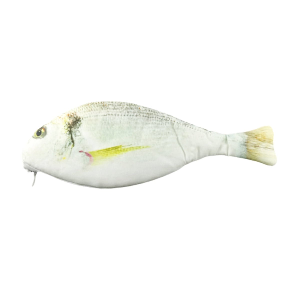Fish Shape Pencil Case Make-up Cosmetics Bag Pouch With Zipper Zip Crafts Toys Gift Bonanza Pouch Bags - Yellow White - Asia Sell