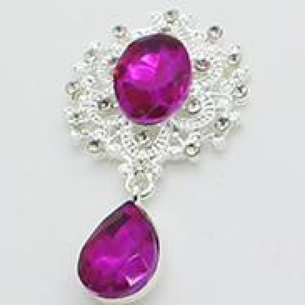 Flatback Rhinestone Cabochon 5pcs Acrylic Gem Jewellery for Clothing Wedding Sewing DIY Accessories Metal 45x24mm Craft - Light Pink - Asia Sell