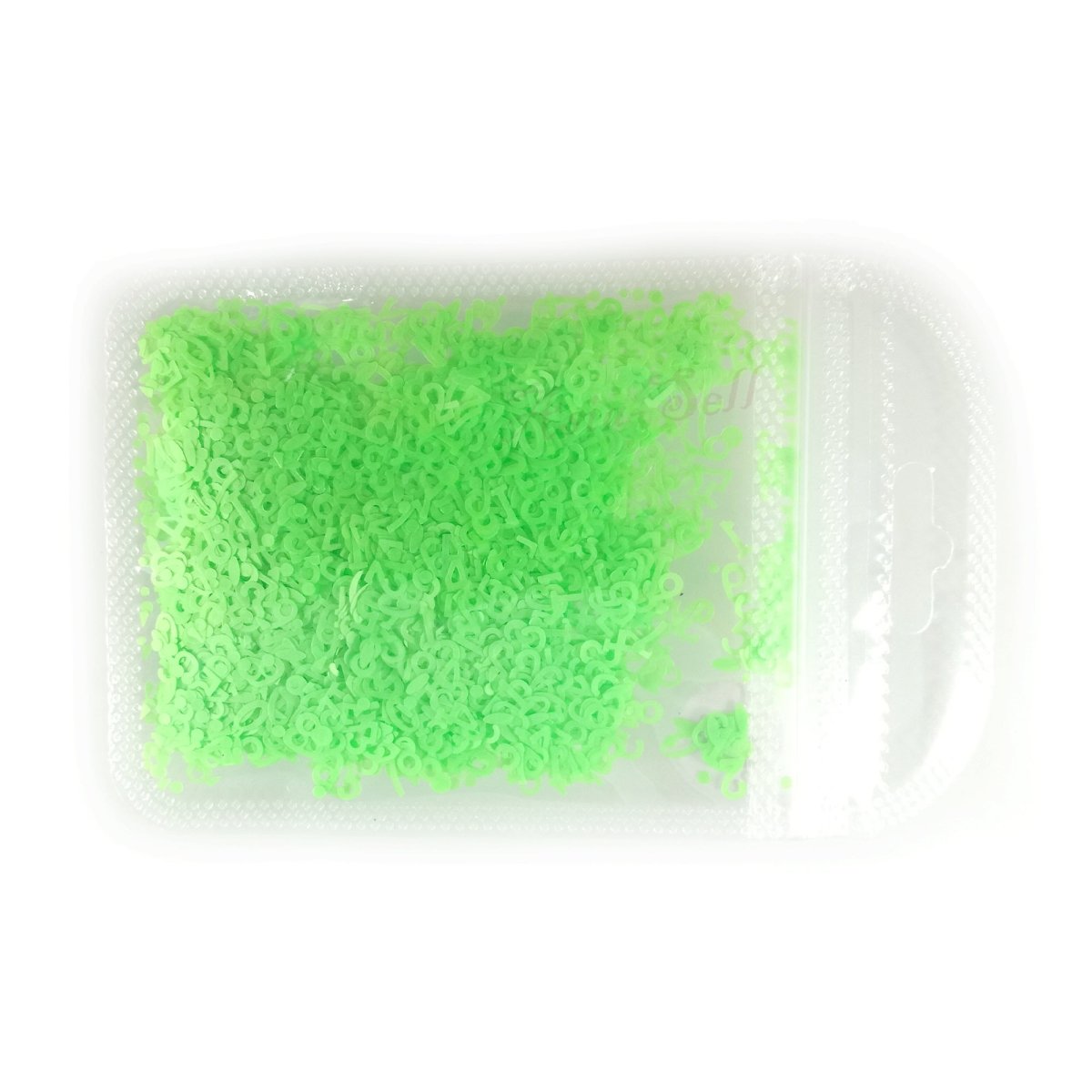 Flourescent Sequins Glitter Nail Art Mixed Size Number Design Shape Flakes Tips Manicure 3D Nail Accessories - Green - Asia Sell