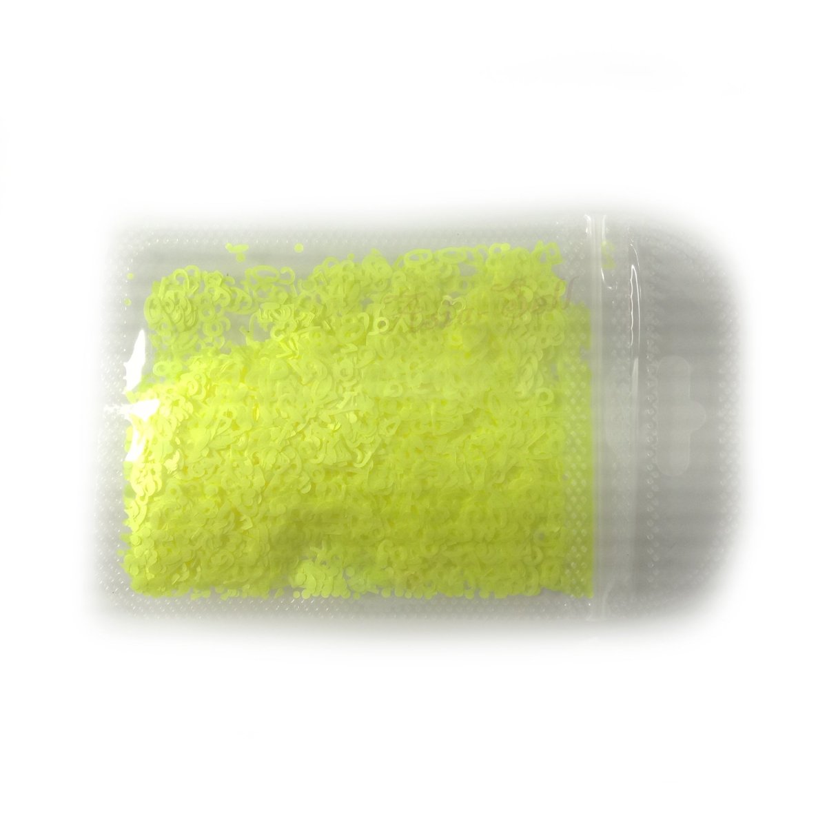 Flourescent Sequins Glitter Nail Art Mixed Size Number Design Shape Flakes Tips Manicure 3D Nail Accessories - Yellow - Asia Sell