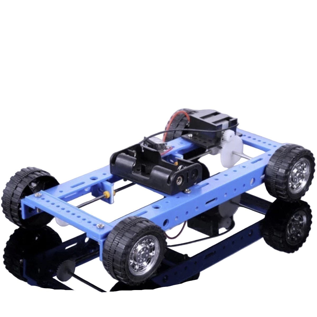 Four-Wheel Drive 4WD Car Base DIY Non-Assembled Model Assembly Build Project Kit Learning Toy Motor - - Asia Sell