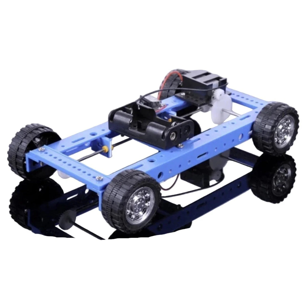 Four-Wheel Drive 4WD Car Base DIY Non-Assembled Model Assembly Build Project Kit Learning Toy Motor - - Asia Sell