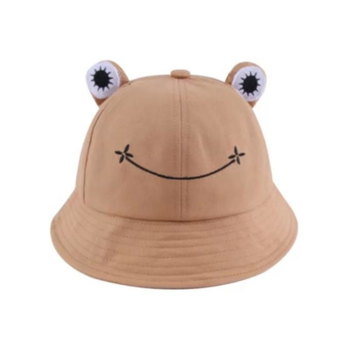 Frog Hat Floppy Hat Female Sunhat Drawstring Adjustable Kid's Bucket Hat - Large Khaki Brown - Asia Sell